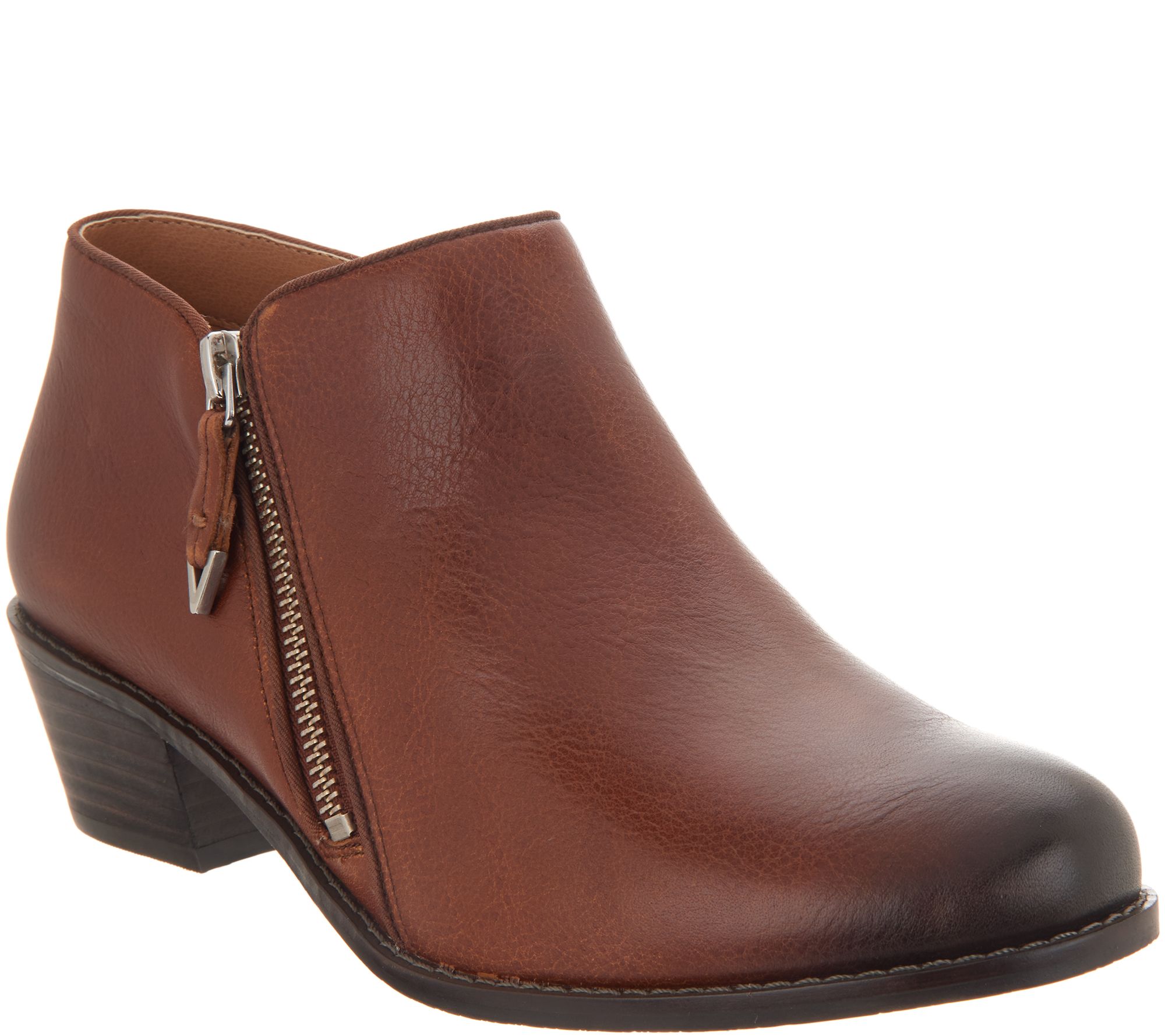 Vionic Leather Ankle Boots - Jolene - Page 1 — QVC.com