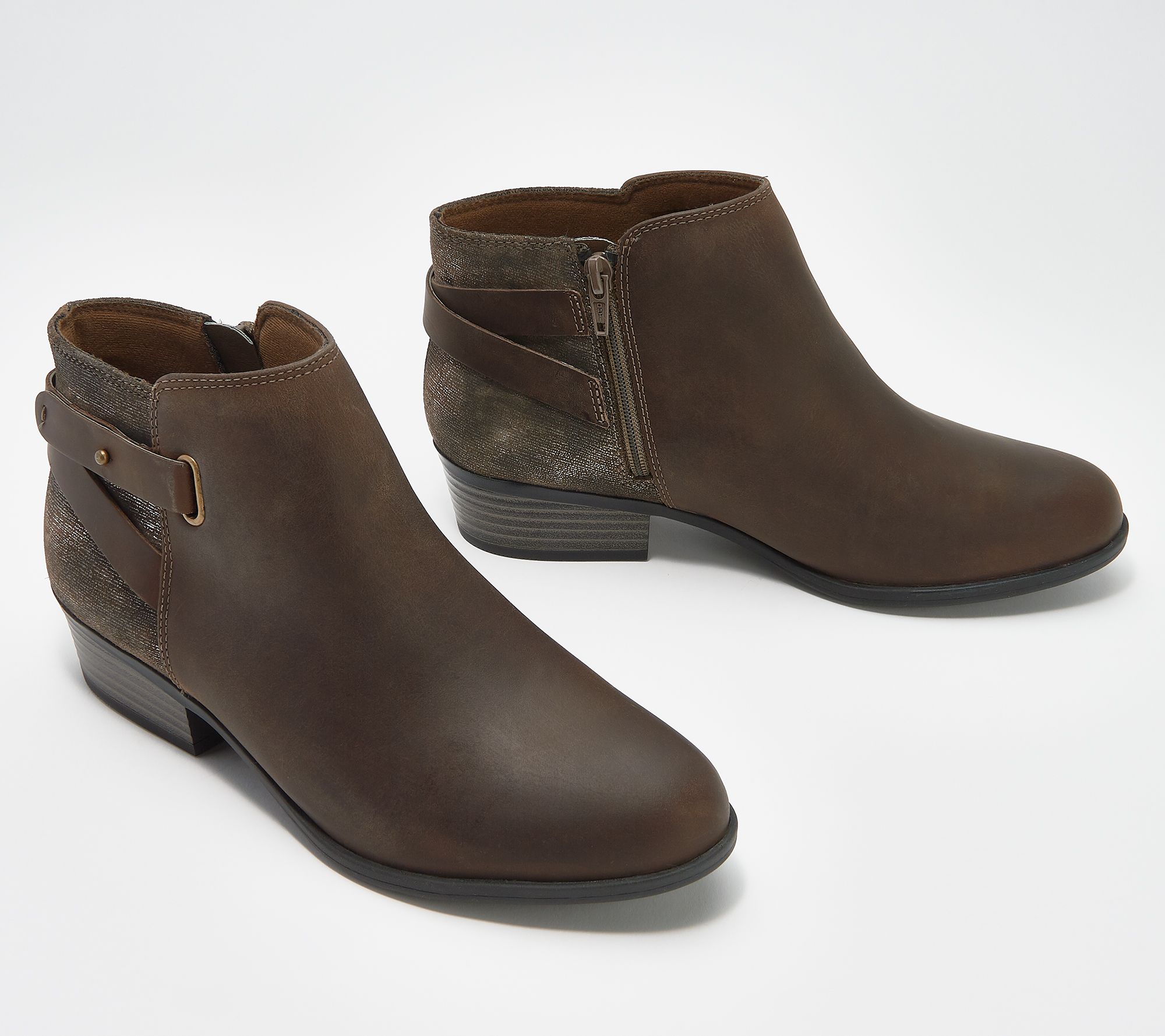 qvc clarks boots recently on air