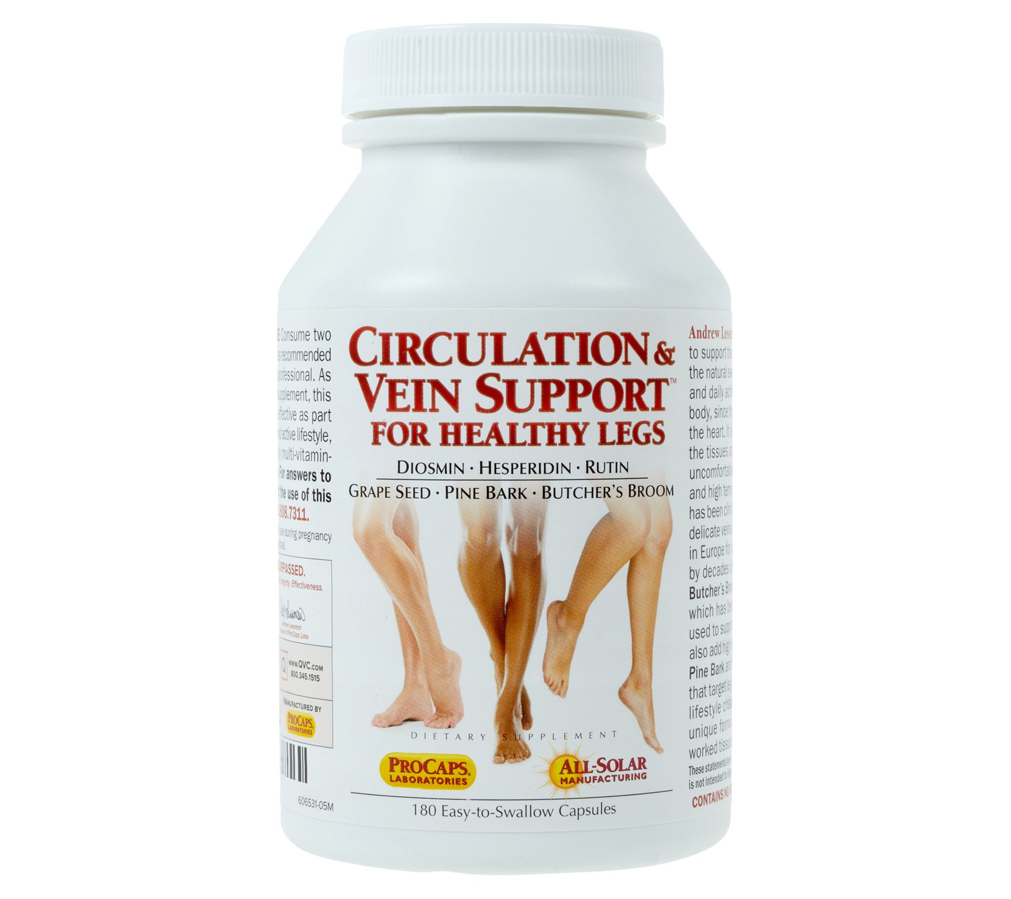 Andrew Lessman Circulation and Vein Support 180 Capsules