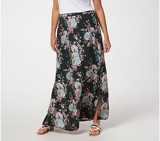 "As Is" Tolani Collection Reg. Printed Pull-On Woven Maxi Skirt