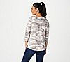 "As Is" Belle by Kim Gravel TripleLuxe Knit Signature Zip Printed Top, 1 of 6