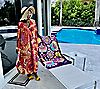Attitudes by Renee Regular Como Jersey Paisely Caftan, 3 of 3