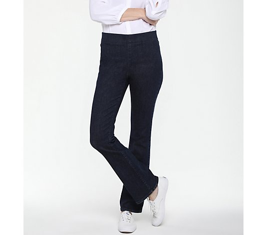 NYDJ Spanspring Pull-On Slim Bootcut Jeans- Langley