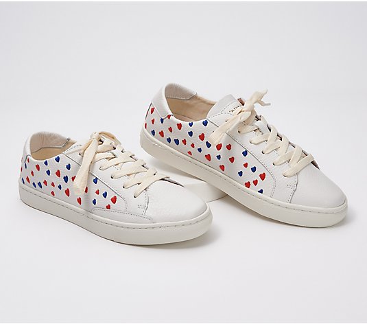 Soludos Lace-Up Ibiza Sneakers - Queen of Hearts
