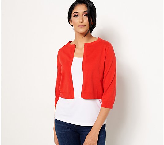Soft by NAADAM Cotton Cashmere Cropped Cardigan