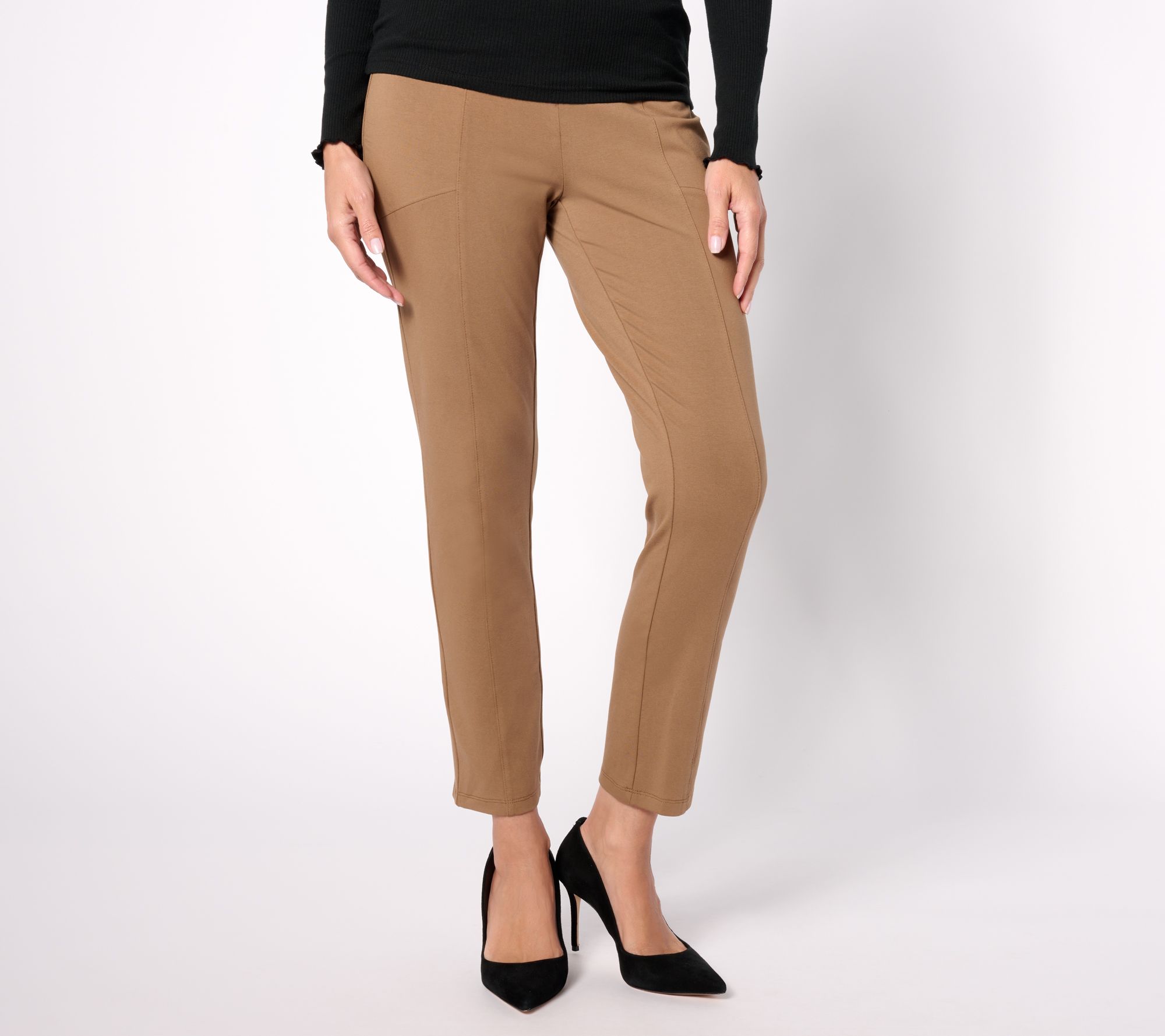 Susan Graver Weekend Petite Premium Stretch Slim Leg Pants