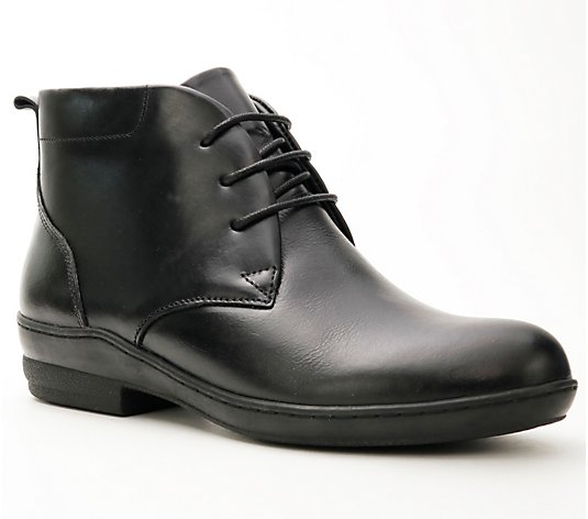 David Tate Leather Lace-Up Low Boots - Trust