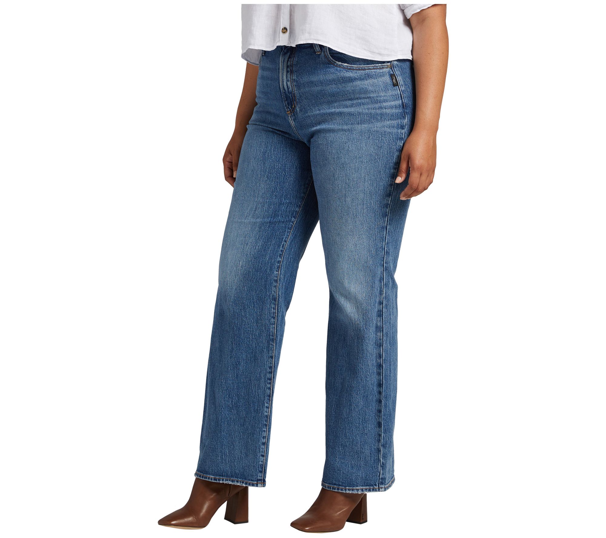 Silver Jeans Co. Plus Size Highly Desirable Trouser Jean - QVC.com