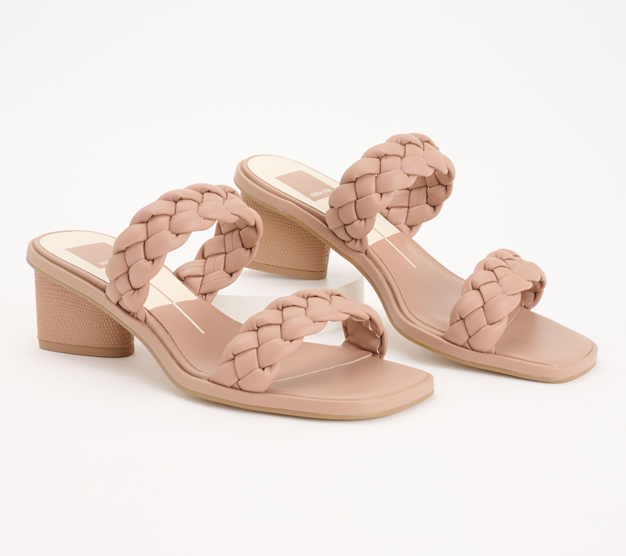 Dolce Vita Braided Mid Heeled Sandals - Ronin - QVC.com