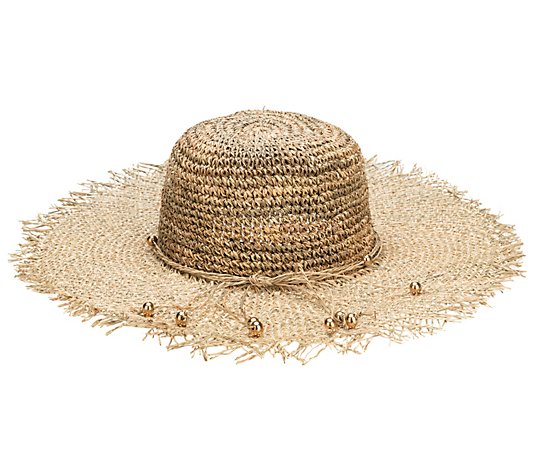 San Diego Hat Co. Braided Seagrass Round Crown Sun Hat