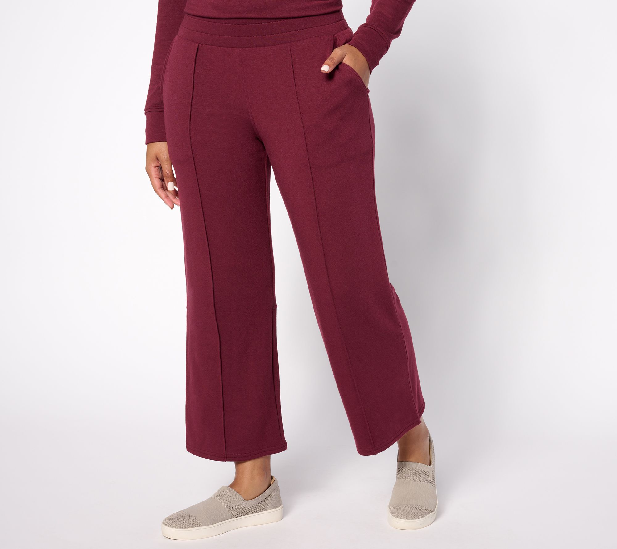 Studio Park x Leah Williams Tall French Terry Lounge Pant - QVC.com