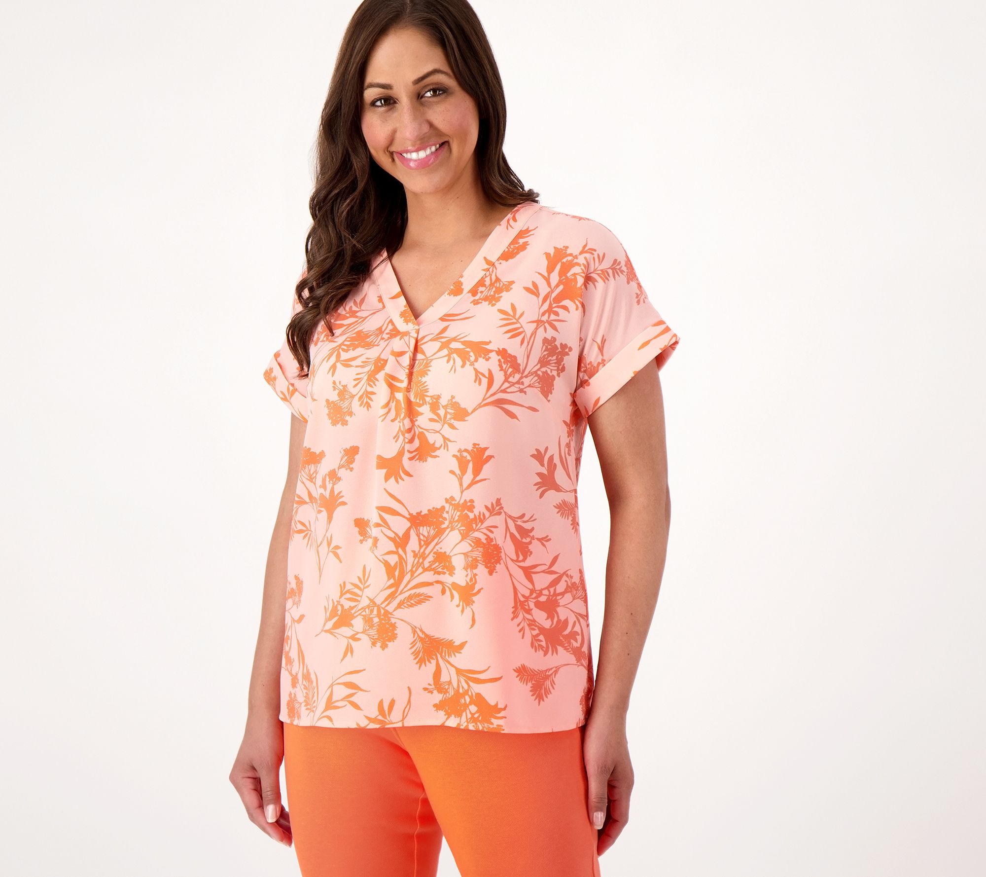 "As Is" Belle by Kim Gravel Effortless Chic Summer Bloom Blouse