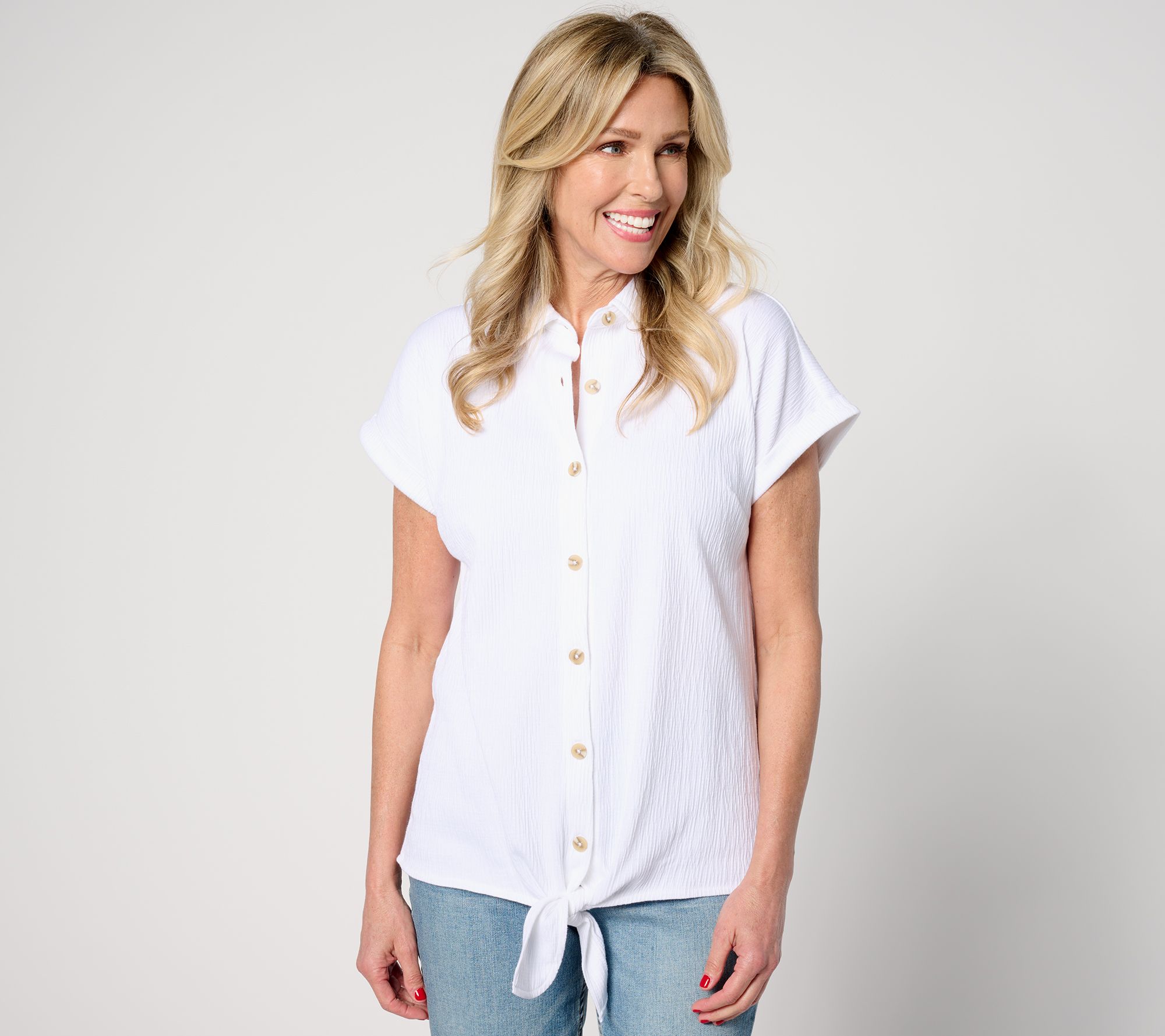Belle by Kim Gravel Packabelle Summer Fun Tie Front Top