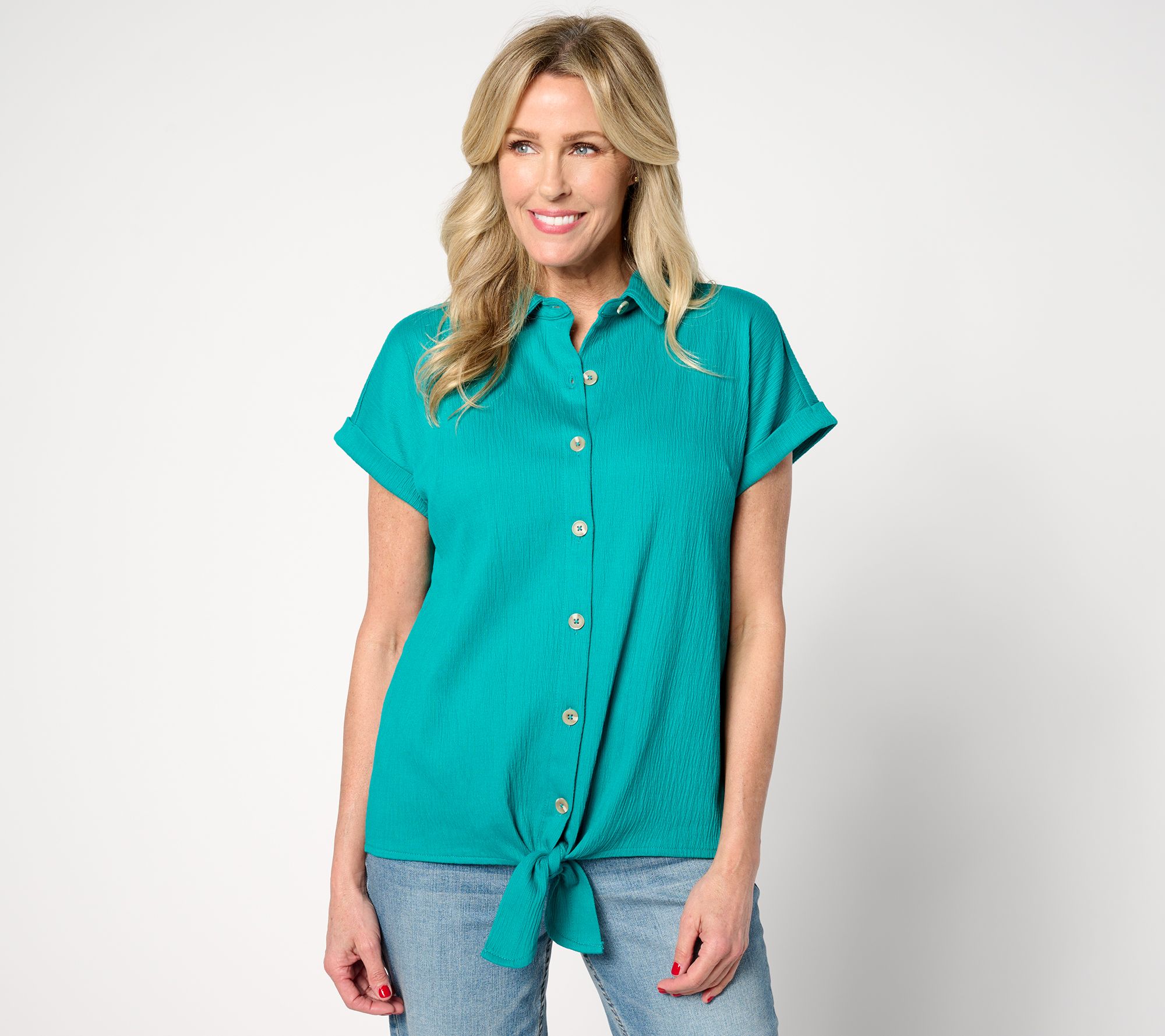 Belle by Kim Gravel Packabelle Summer Fun Tie Front Top
