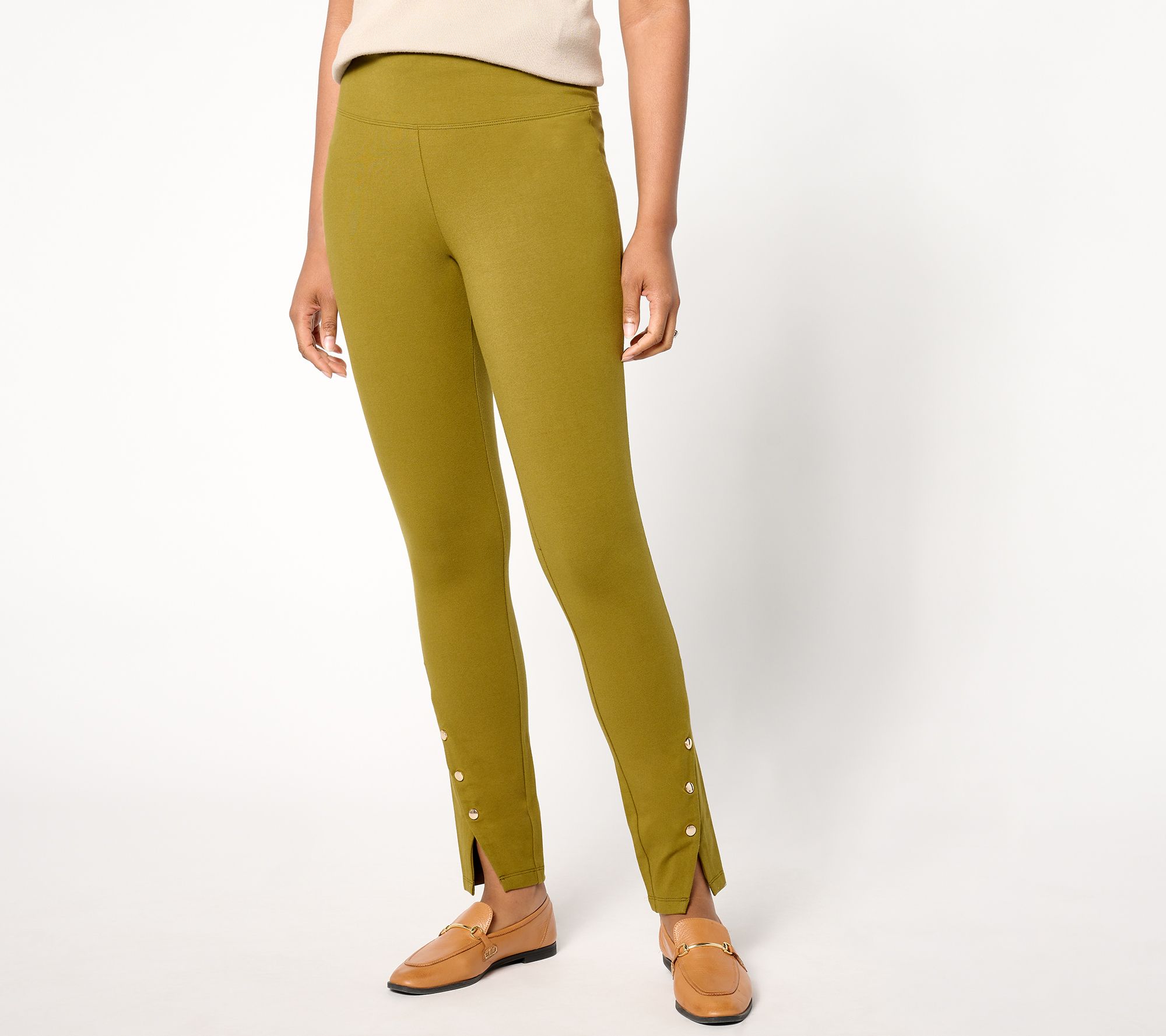 Women With Control Tummy Control Tall Slim Leg with Snap Detail