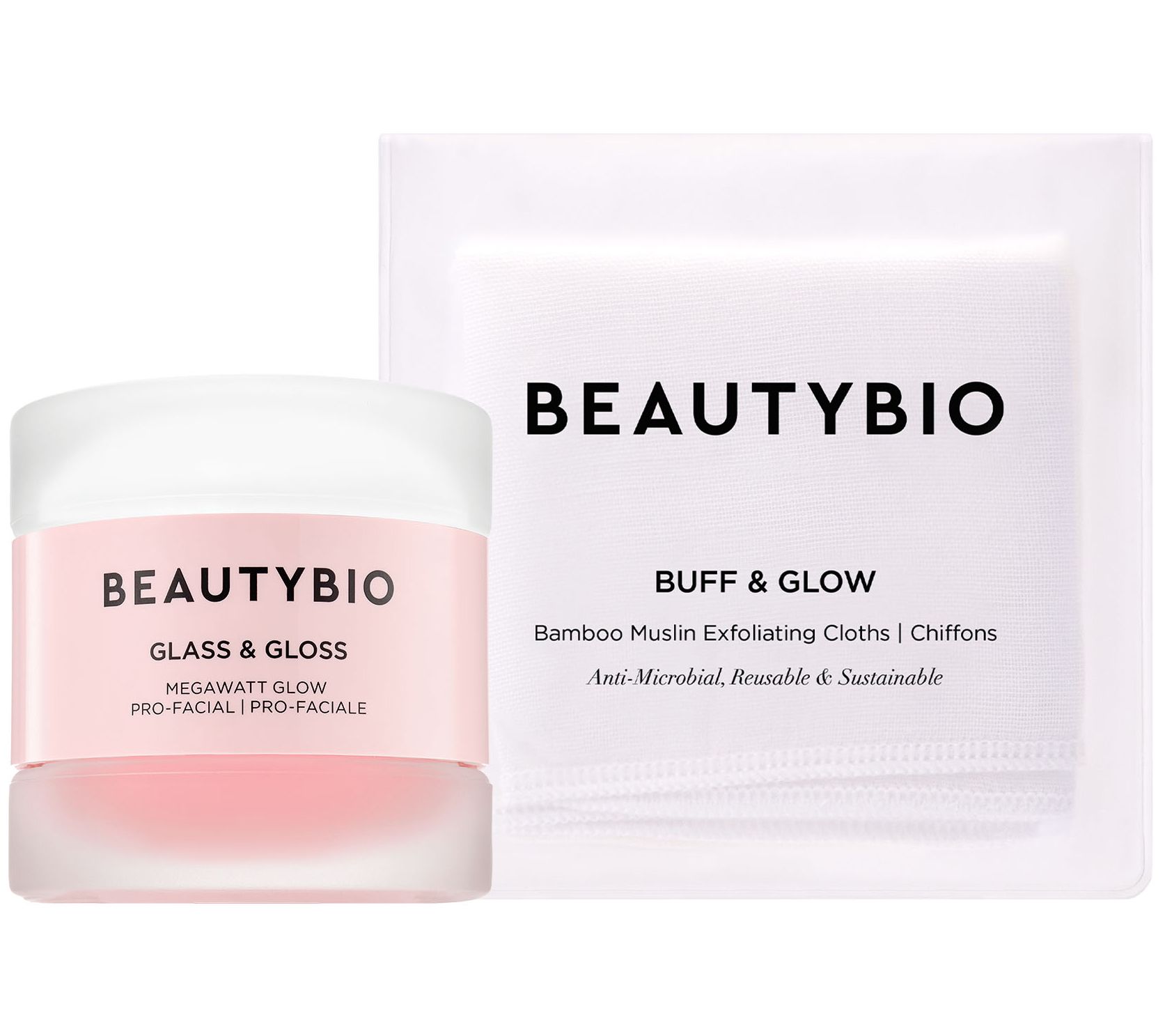 AD BeautyBio Glass&Gloss Facial Buff &Glo Cloth Auto-Delivery