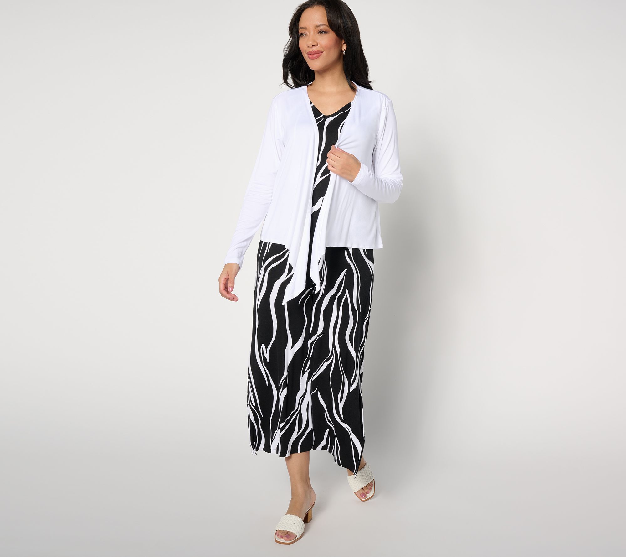 "As Is" Belle by Kim Gravel Reg Better Together Dress and Shrug Set