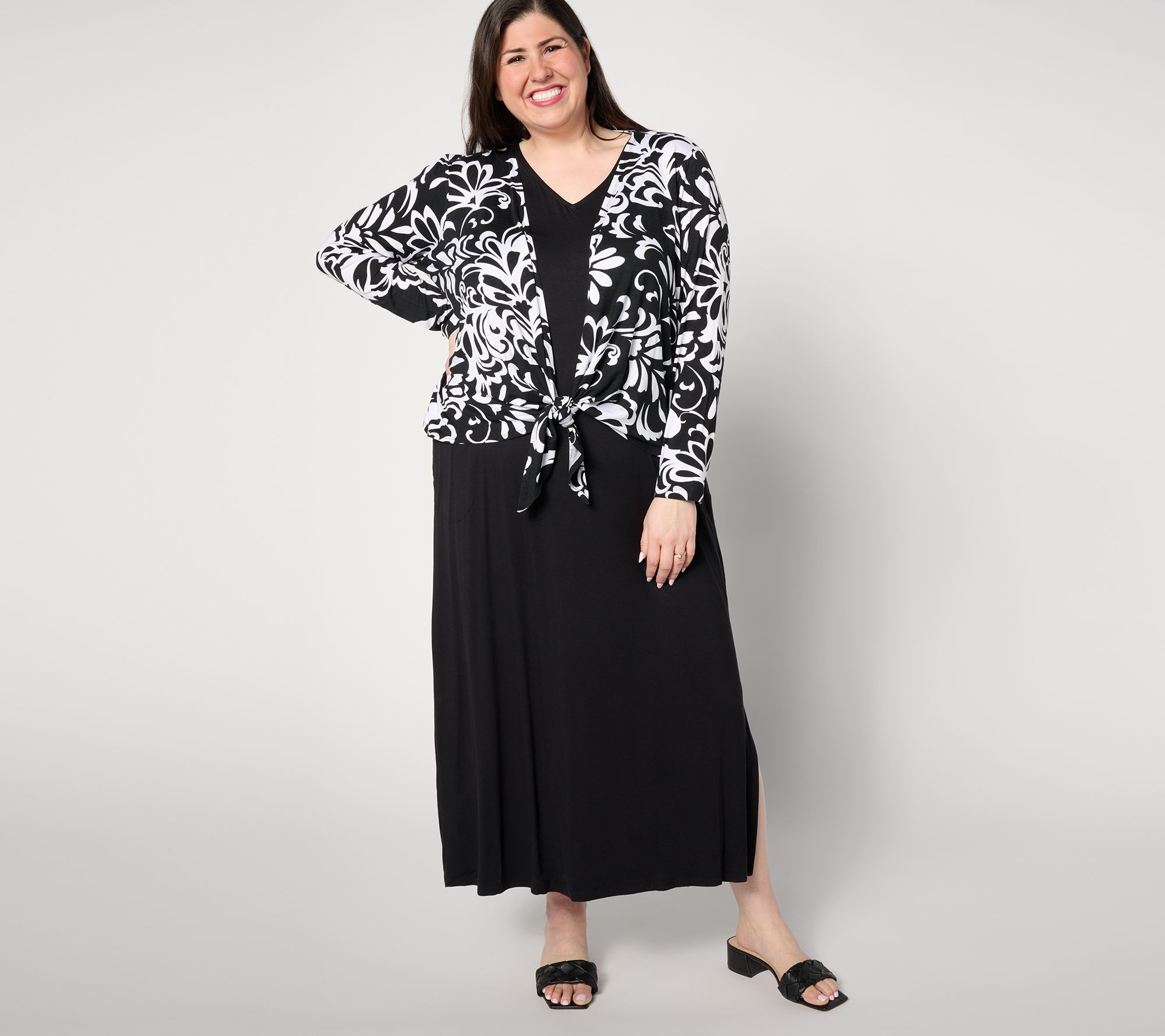"As Is" Belle by Kim Gravel Reg Better Together Dress and Shrug Set