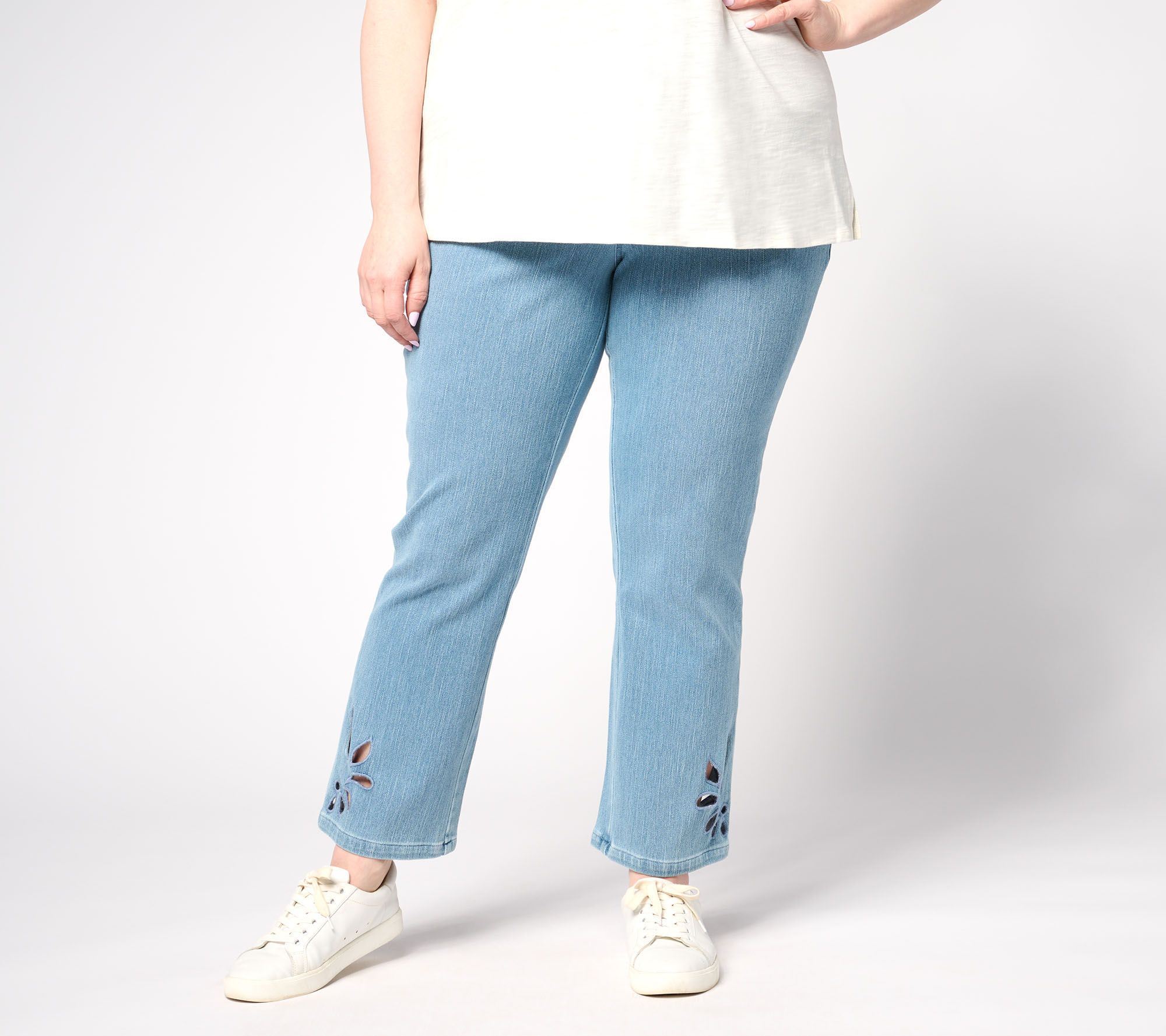 "As Is" Belle by Kim Gravel Pet Flexibelle Paisley Eyelet Jean