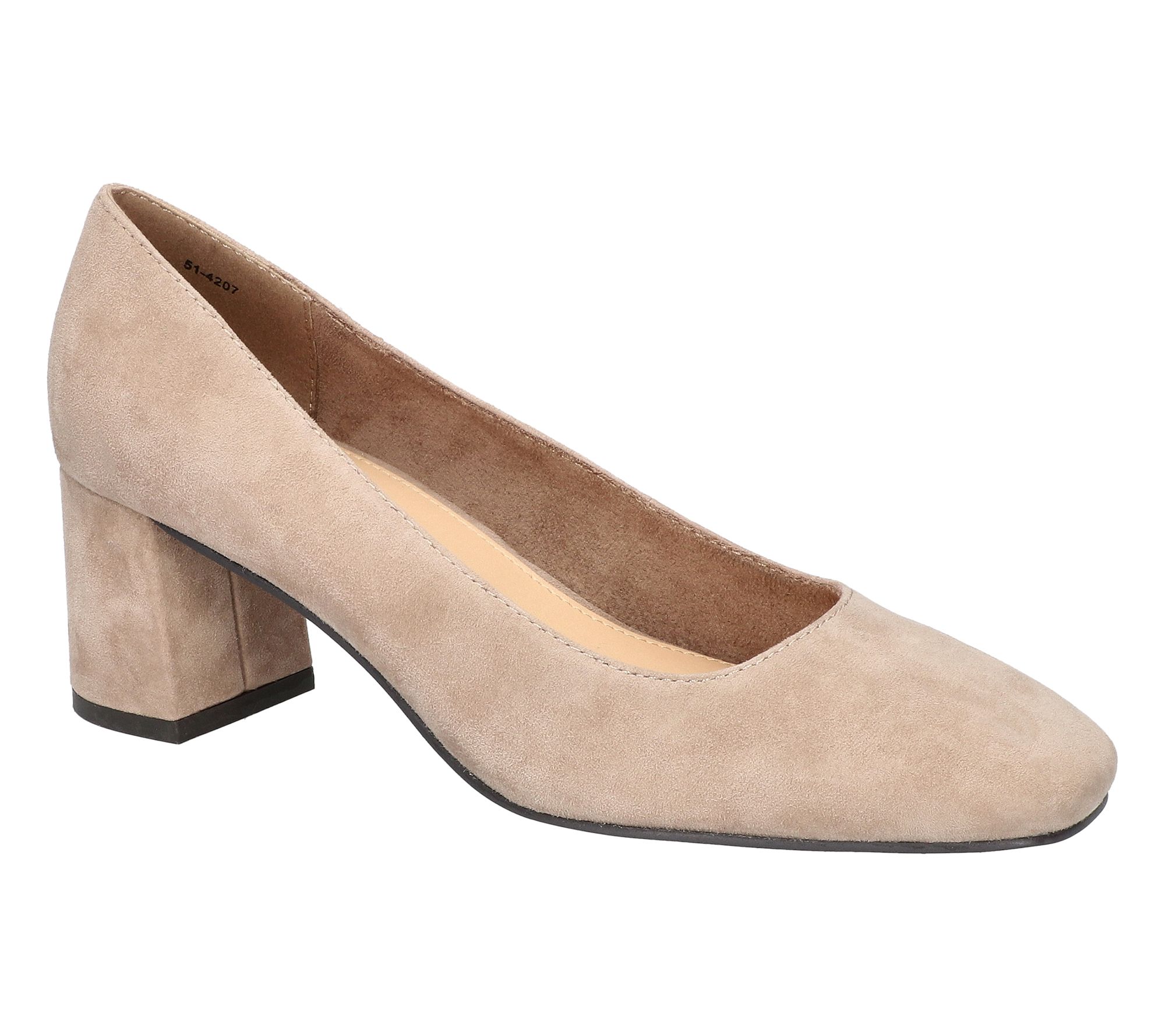 Bella Vita Block Heel Square Toe Pumps-Jillian