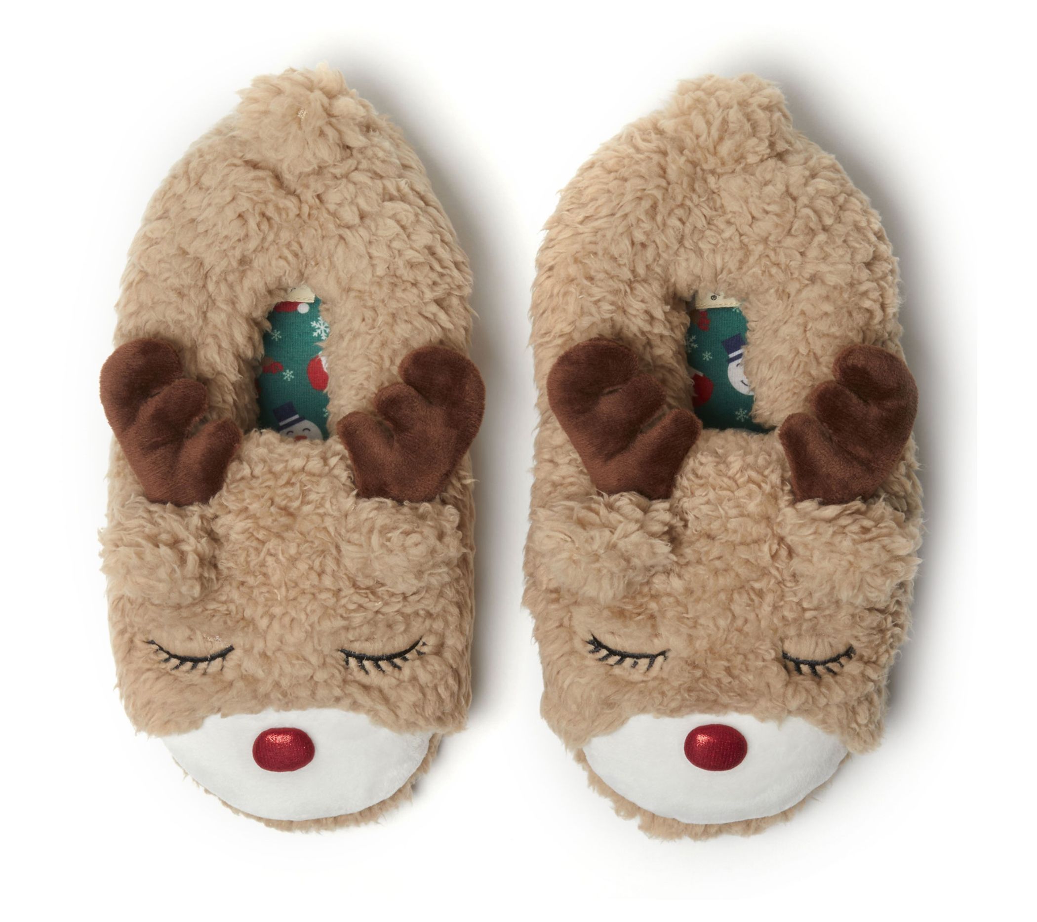 Dearfoams Unisex Adult Christmas Holiday Critter Slipper