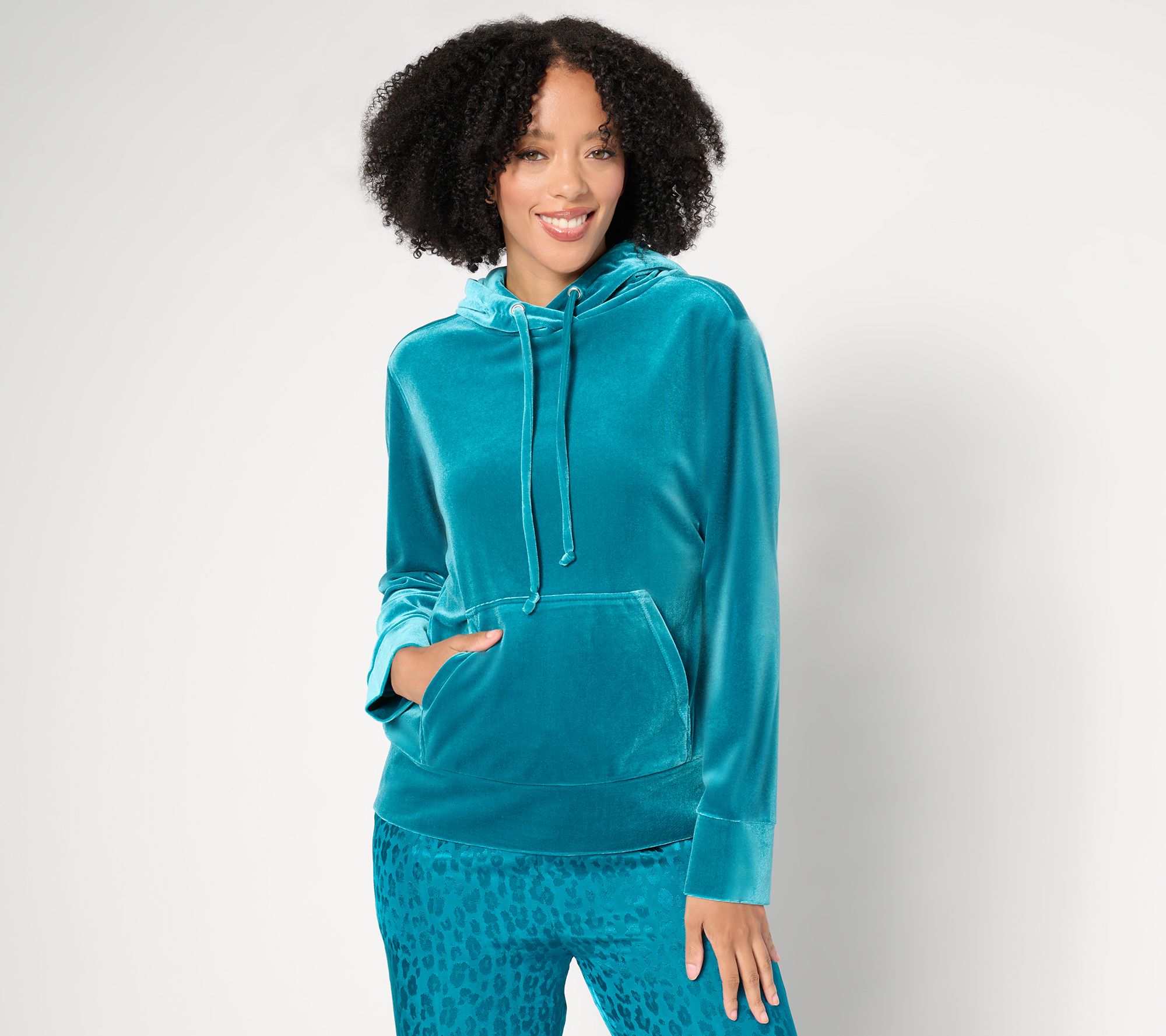 "As Is" by Stacy London Plush Velvet Hoodie