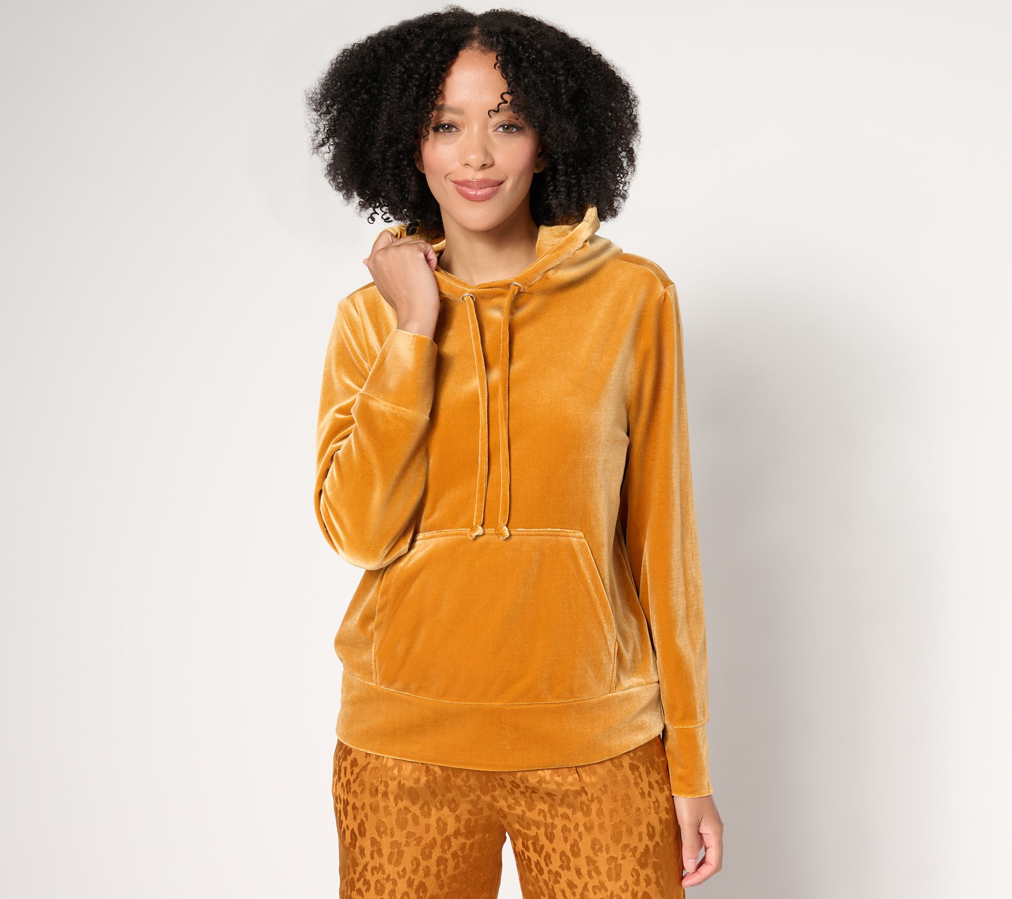 "As Is" by Stacy London Plush Velvet Hoodie