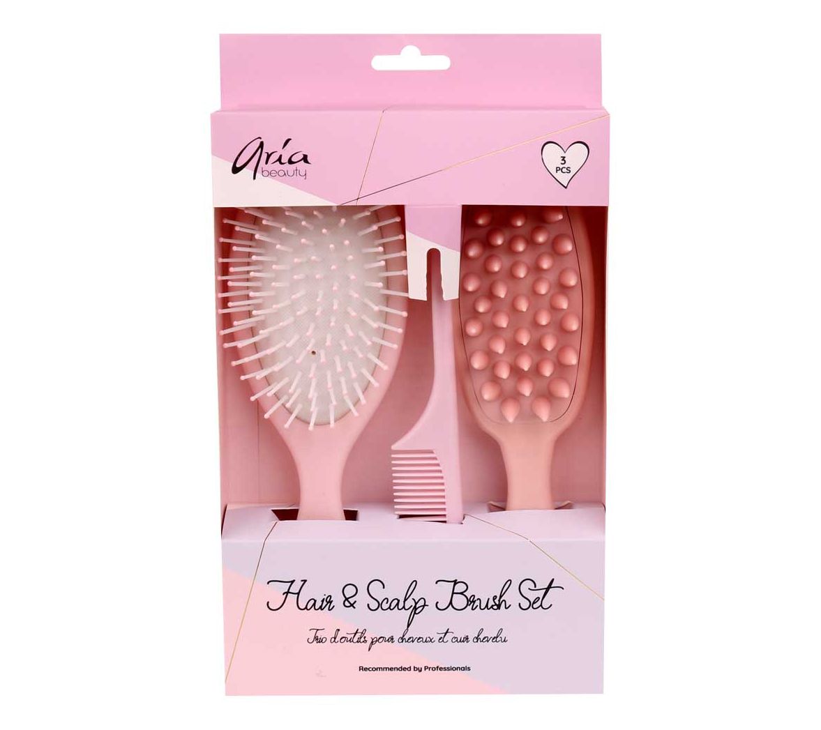 Aria Scalp & Hair Brush 3pc Set