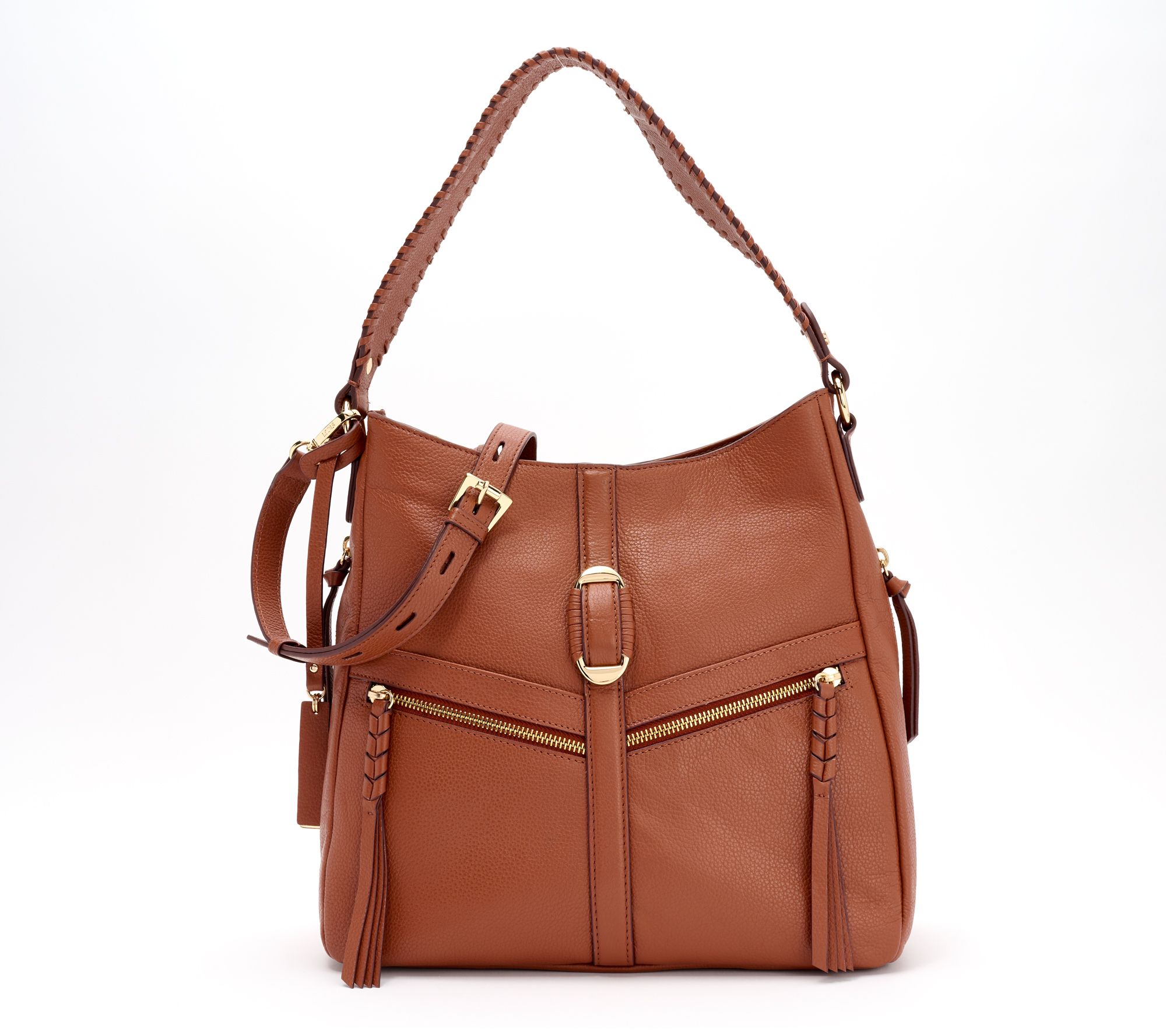 "As Is" LODIS Texas Leather Convertible Priscilla Tote