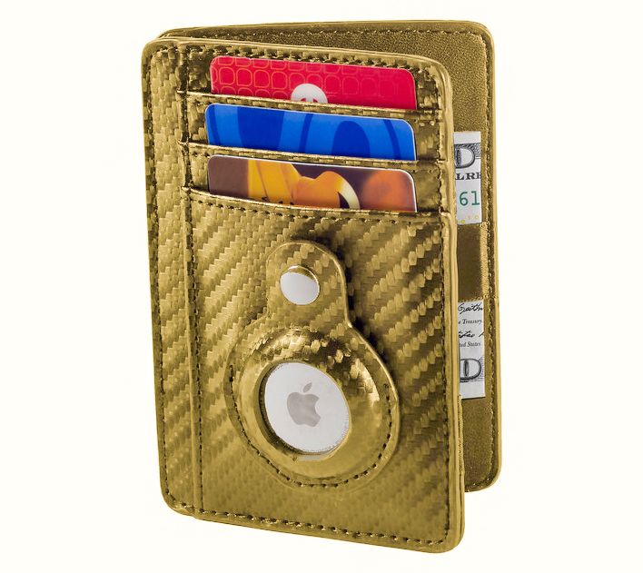 MysticMagic RFID Blocking Wallet with AirTag Holder