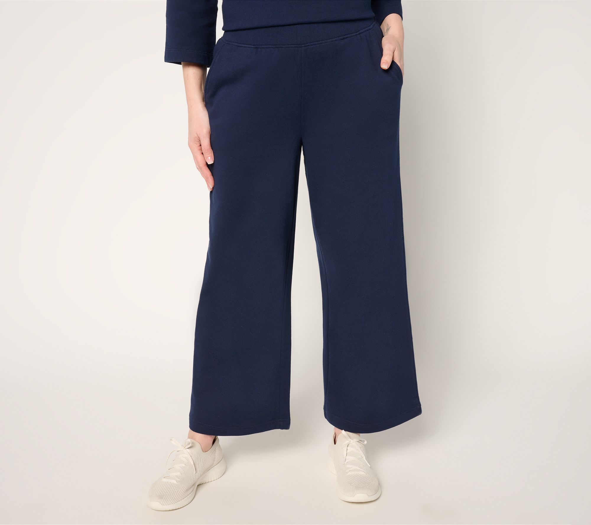 Martha Stewart Signature Petite French Terry Ankle Pants