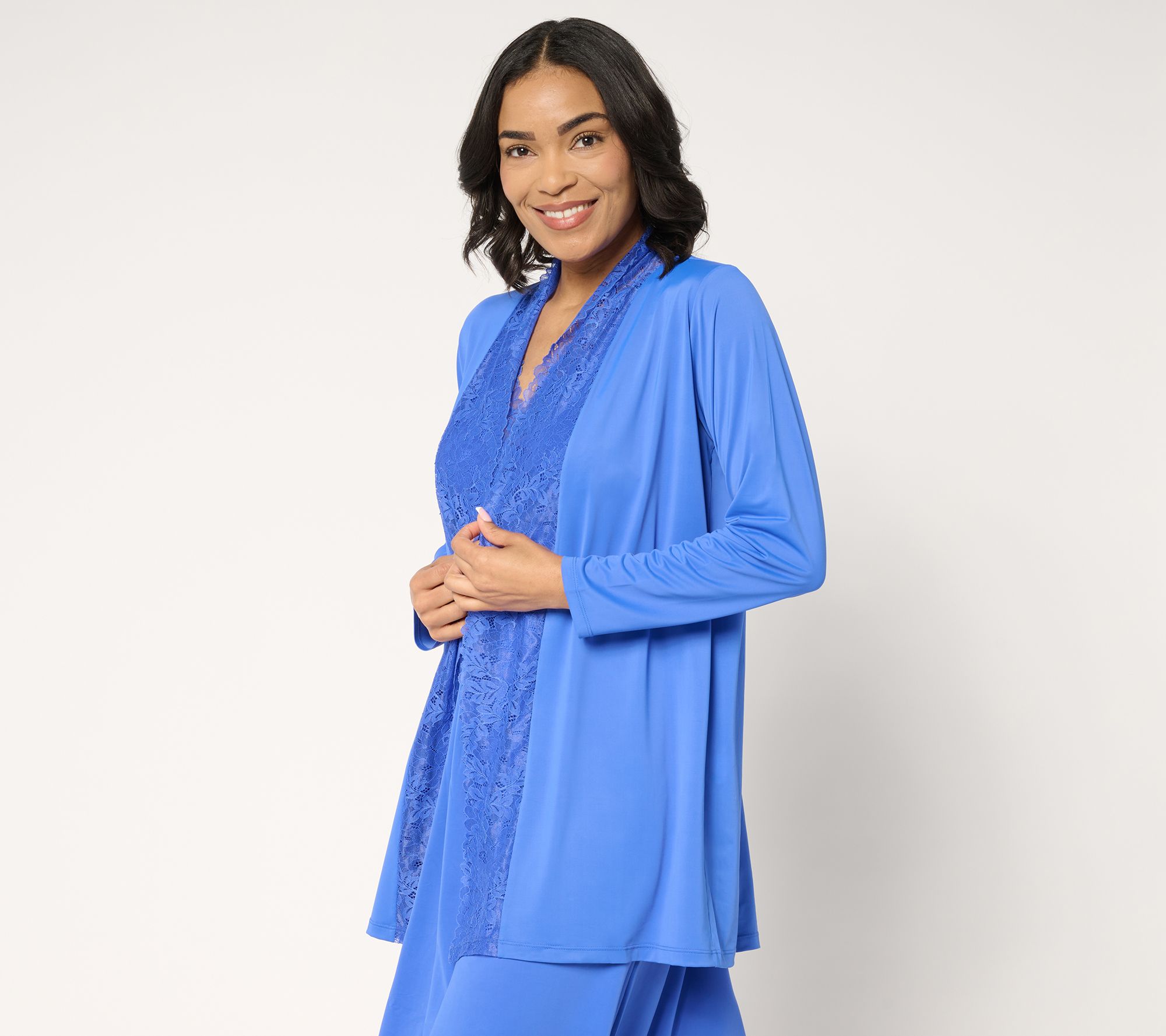 "As Is" Breezies Lounge Lace Wrap