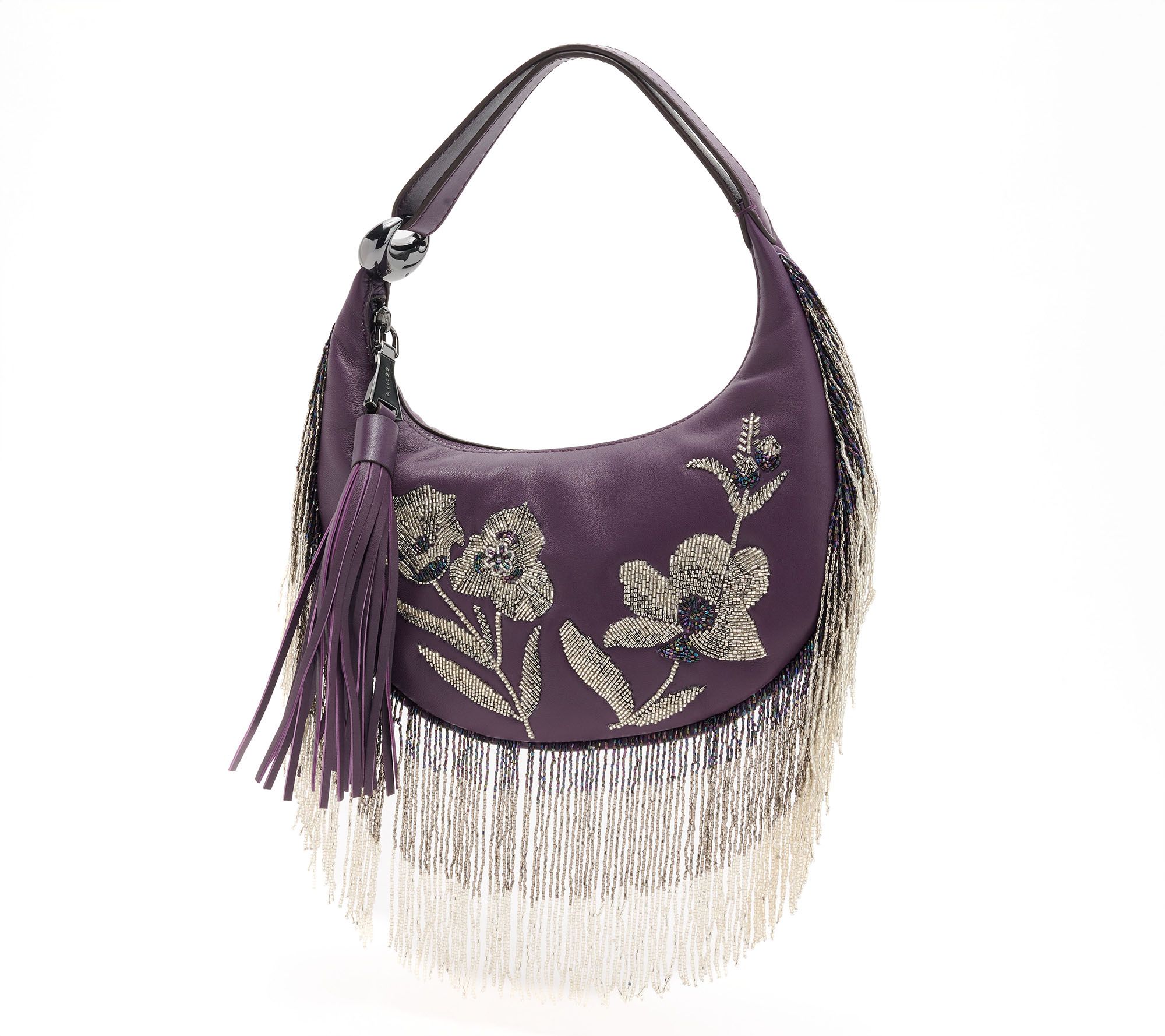 Aimee Kestenberg Bloom Beaded Leather Bean Bag