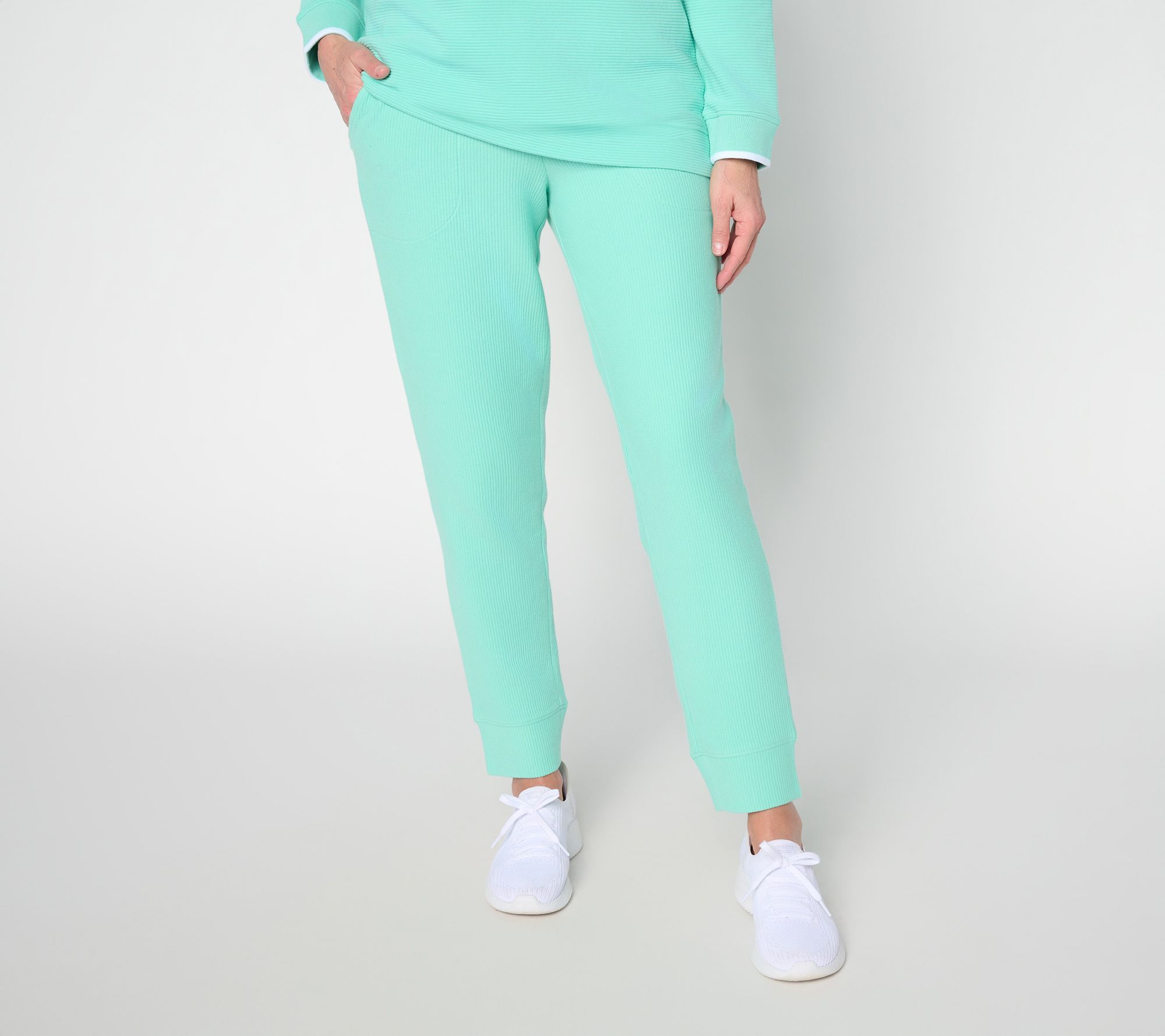 Denim & Co. Active Regular Ottoman Ankle Joggers