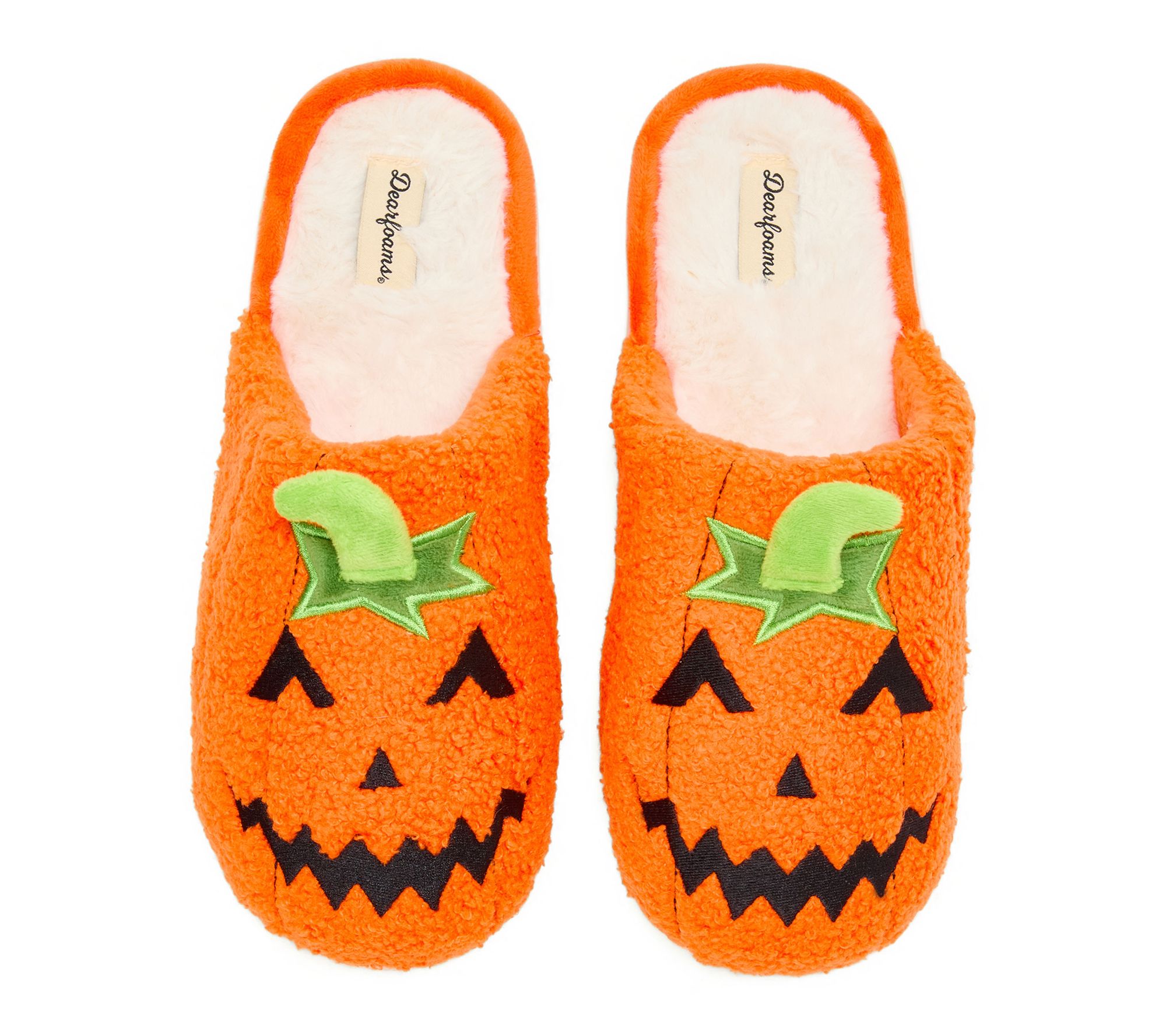Dearfoams Unisex Halloween Memory Foam Scuff Slpper