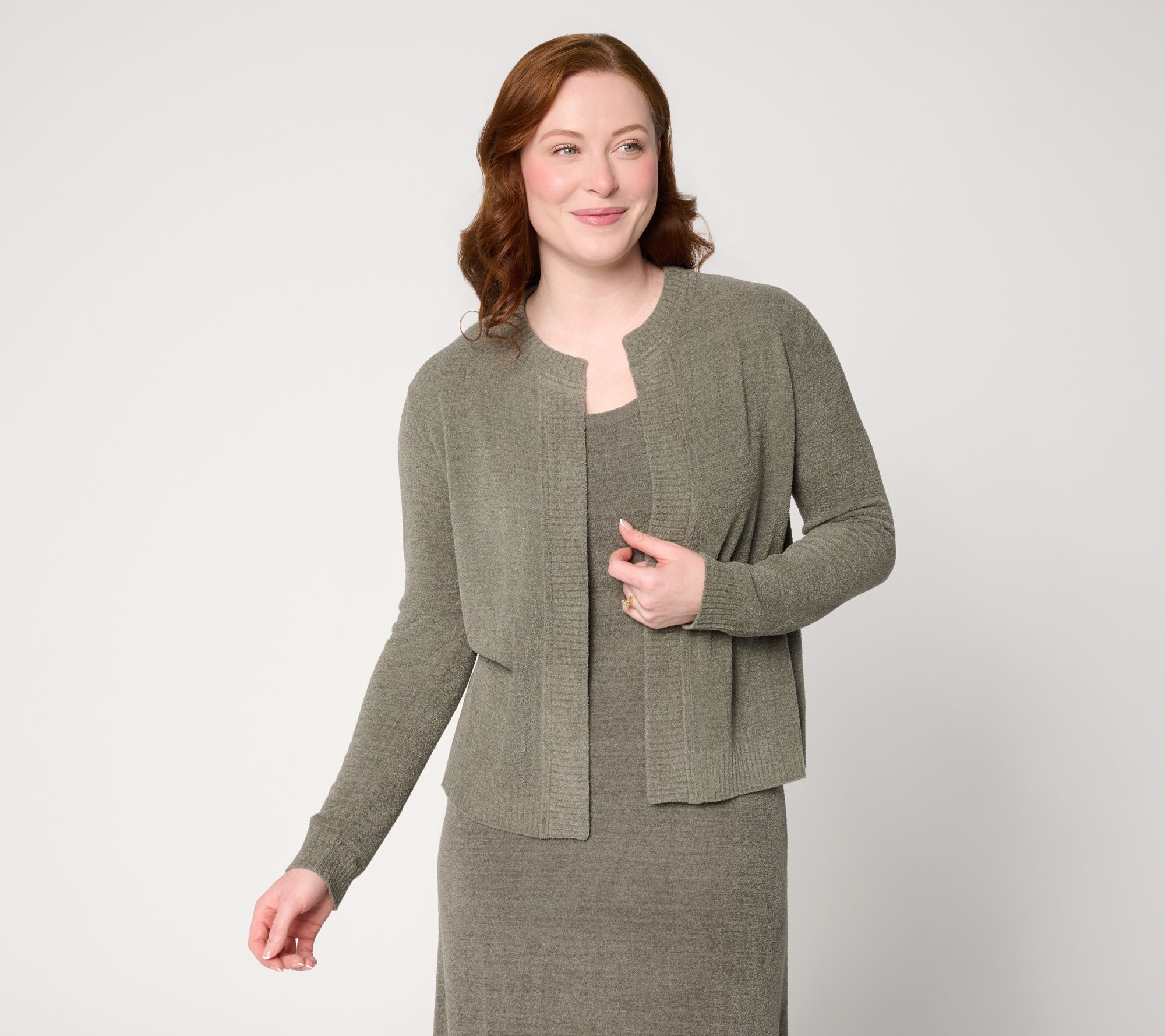 Barefoot Dreams CozyChic Ultra Lite Boxy Crop Cardigan