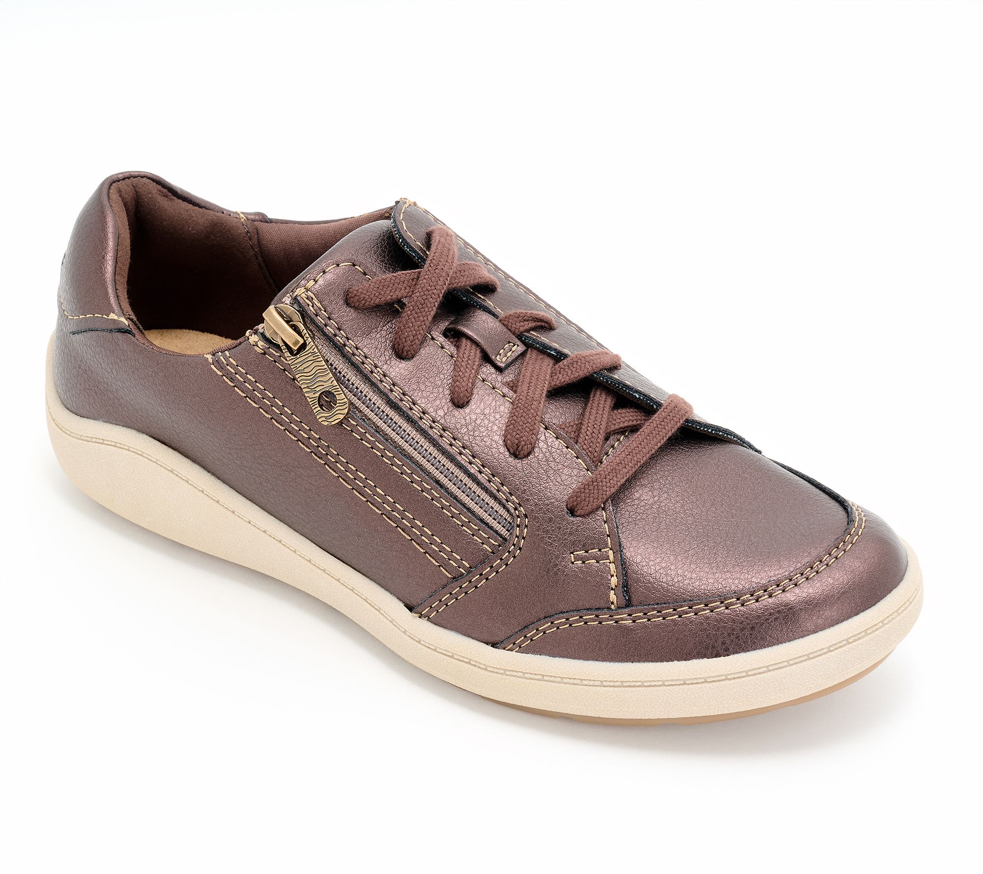 "As Is" Clarks Collection Lace-Up Sneakers -Bryianne Bayla