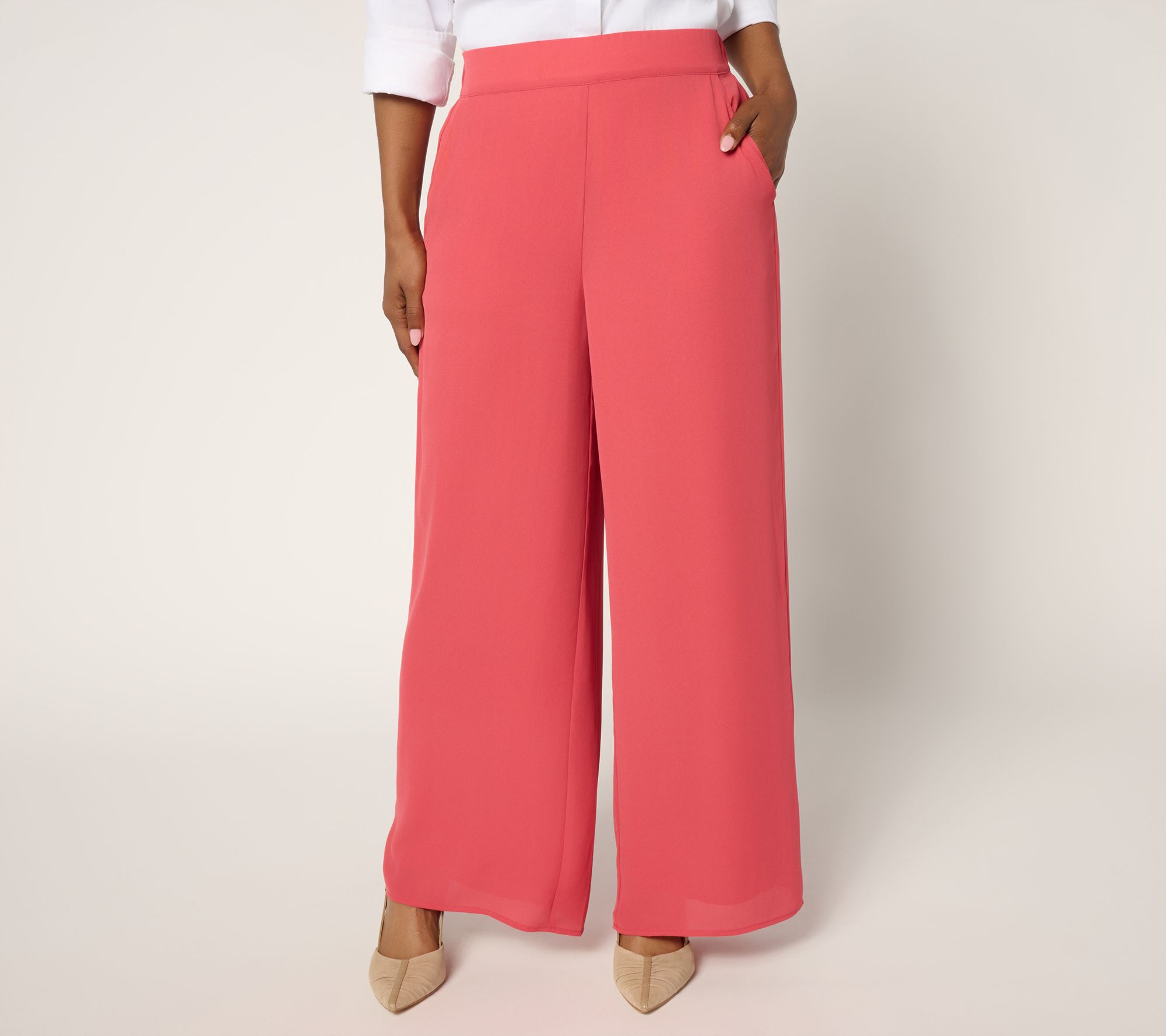 "As Is" BEAUTIFUL by Lawrence Zarian Petite Pull On Ankle Pant
