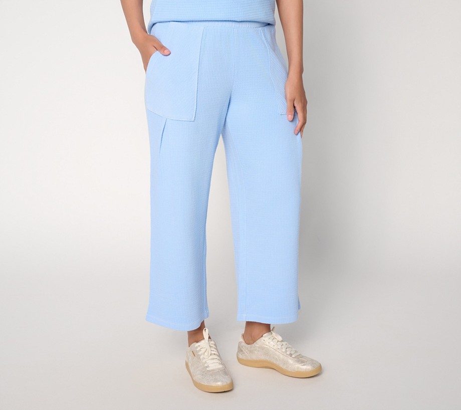 AnyBody Tall Washed Waffle Cropped Pant