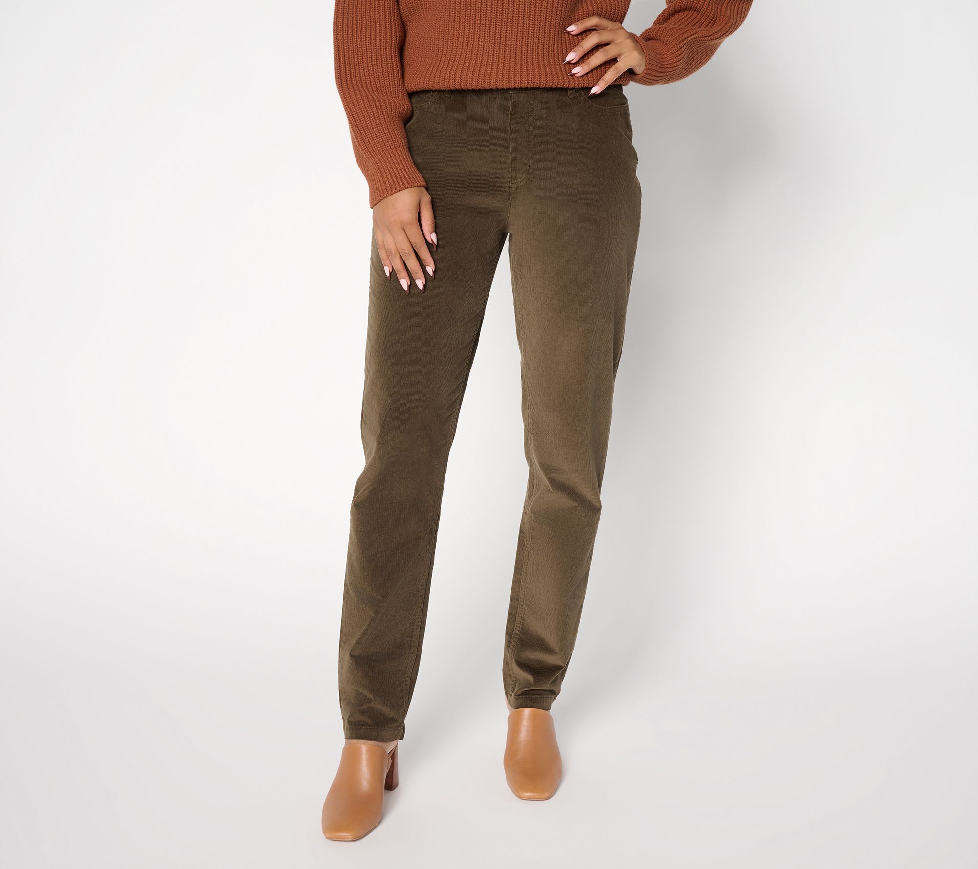 "As Is" Martha Stewart Signature Tall Stretch Corduroy Pants