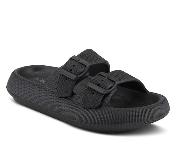 Flexus by Spring Step Two-Strap Slide Sandals - Bubbles