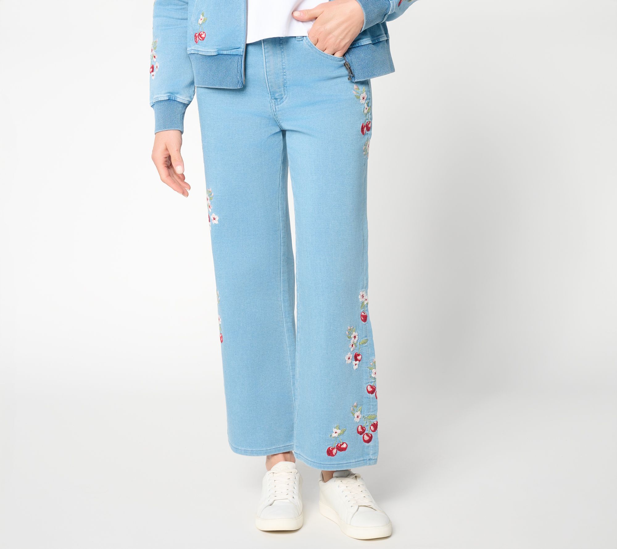Driftwood Jeans Martha Crop Knit Denim Jeans