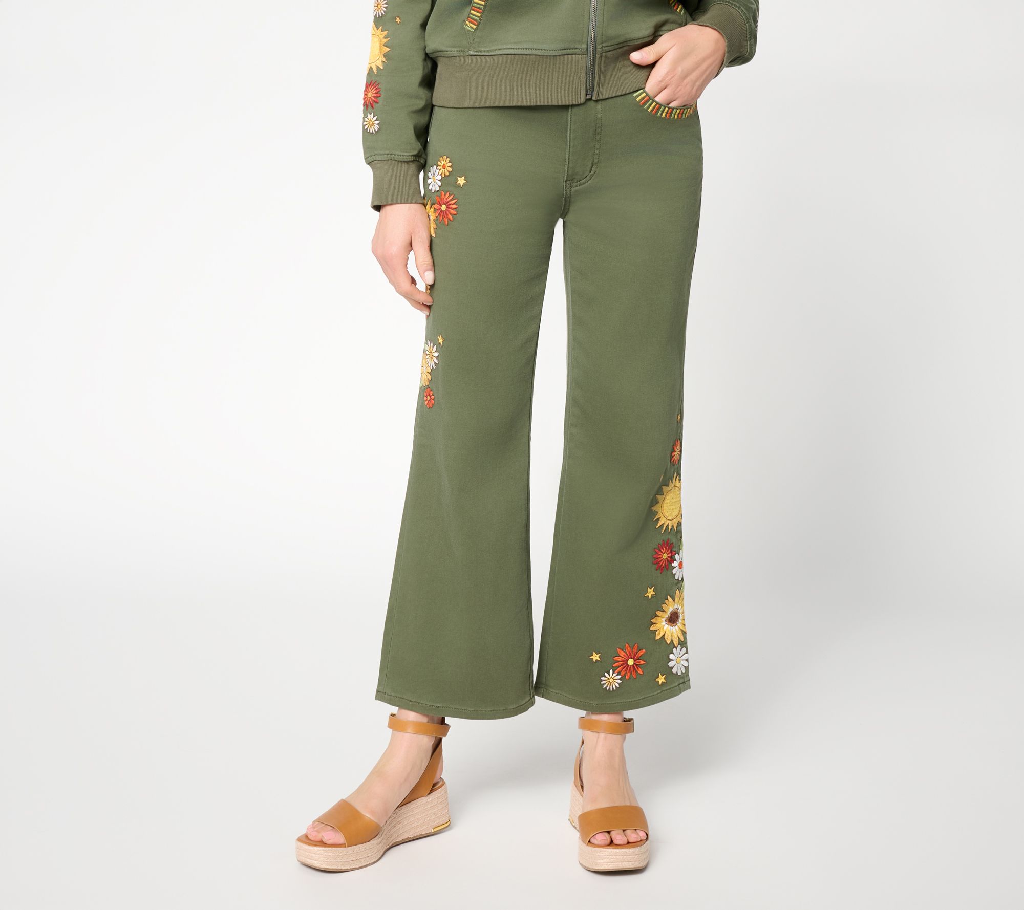 Driftwood Jeans Martha Crop Knit Denim Jeans