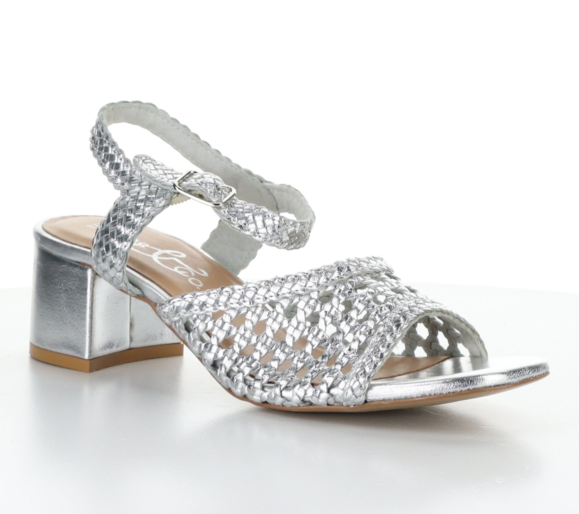 Bos. & Co. Woven Leather Buckle  Sandals  - Wendi
