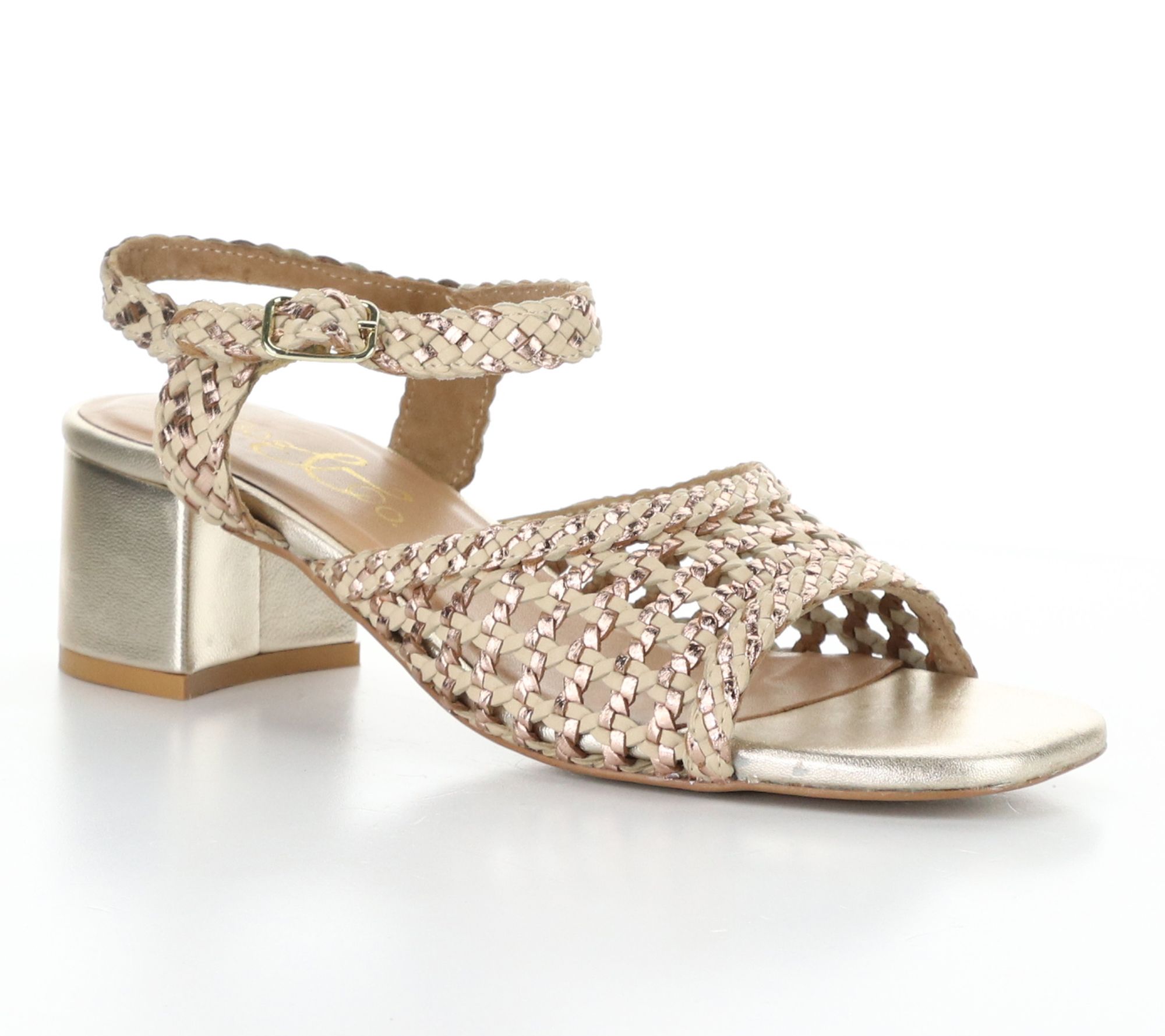Bos. & Co. Woven Leather Buckle  Sandals  - Wen di