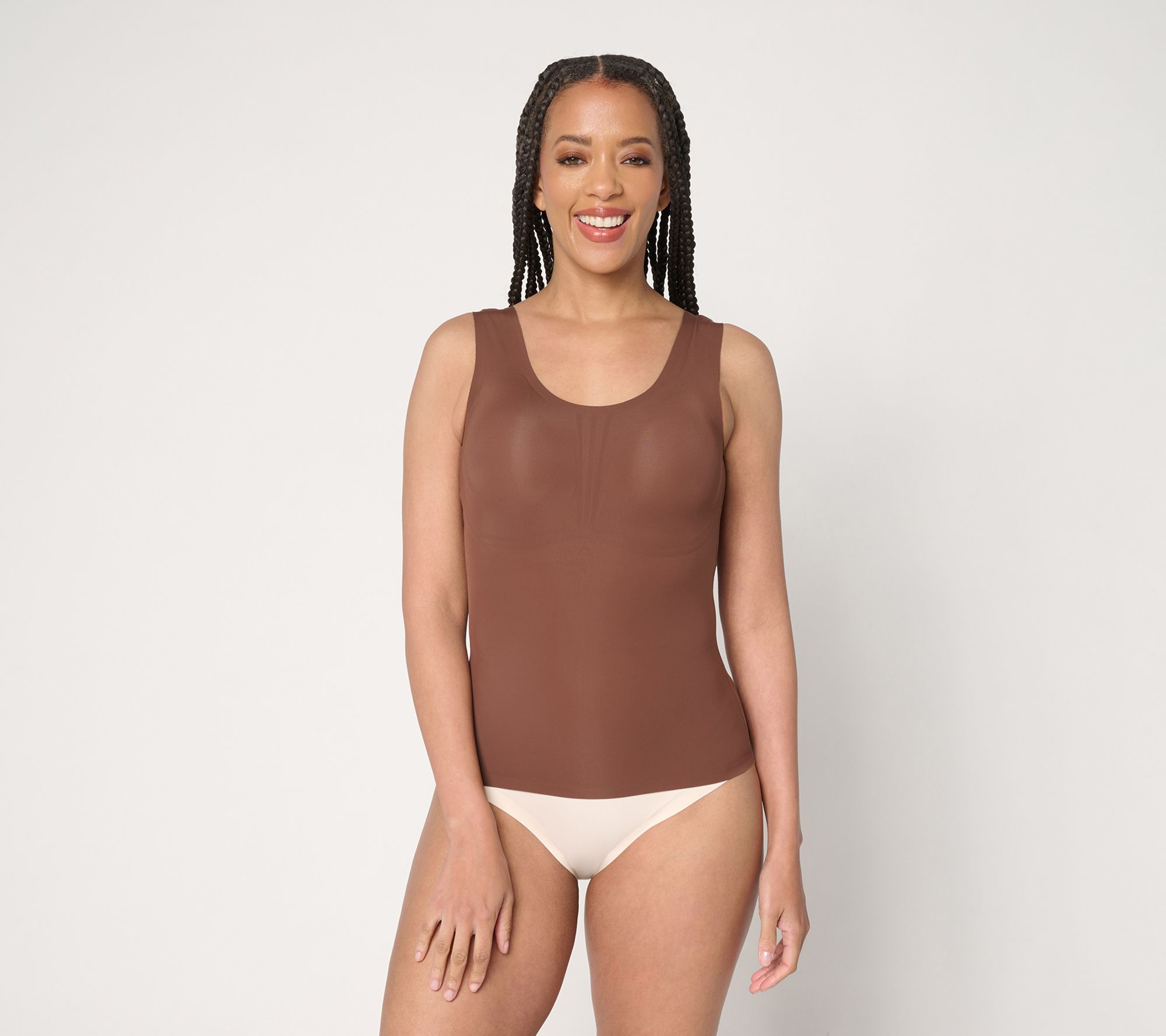 "As Is" AnyBody Intimates Smoothing Tank with Targeted Gel Support