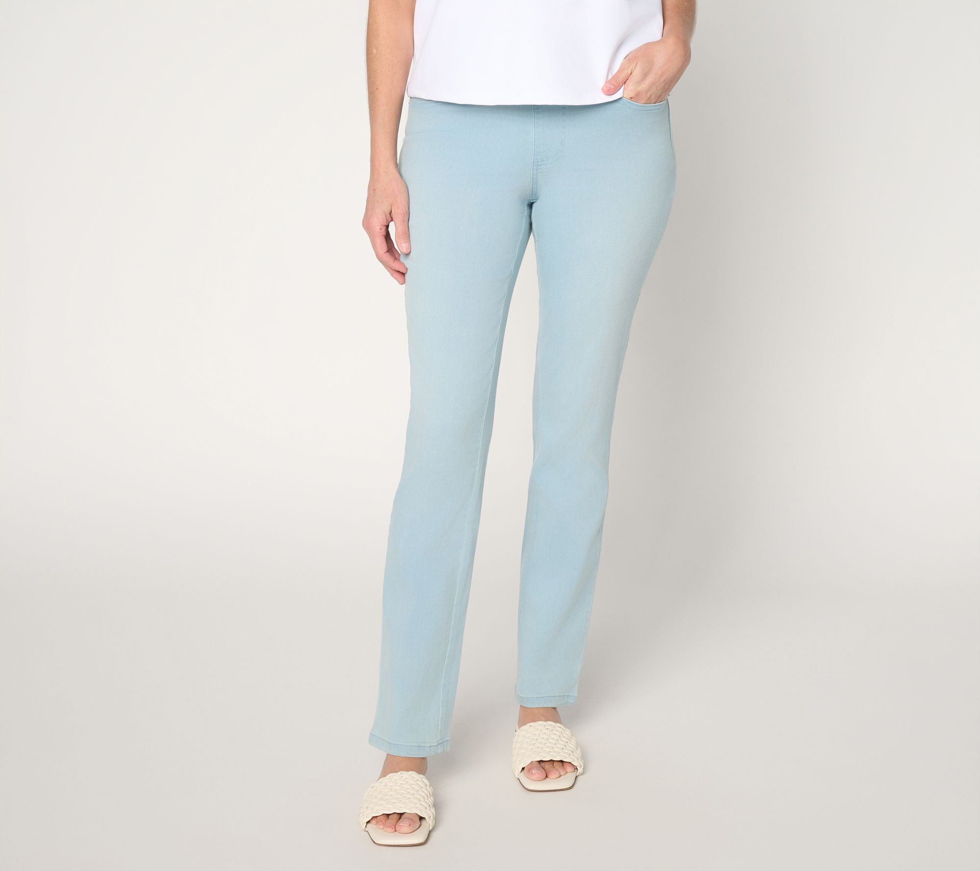 "As Is" Belle by Kim Gravel Reg Primabelle Denim Straight Leg Jean