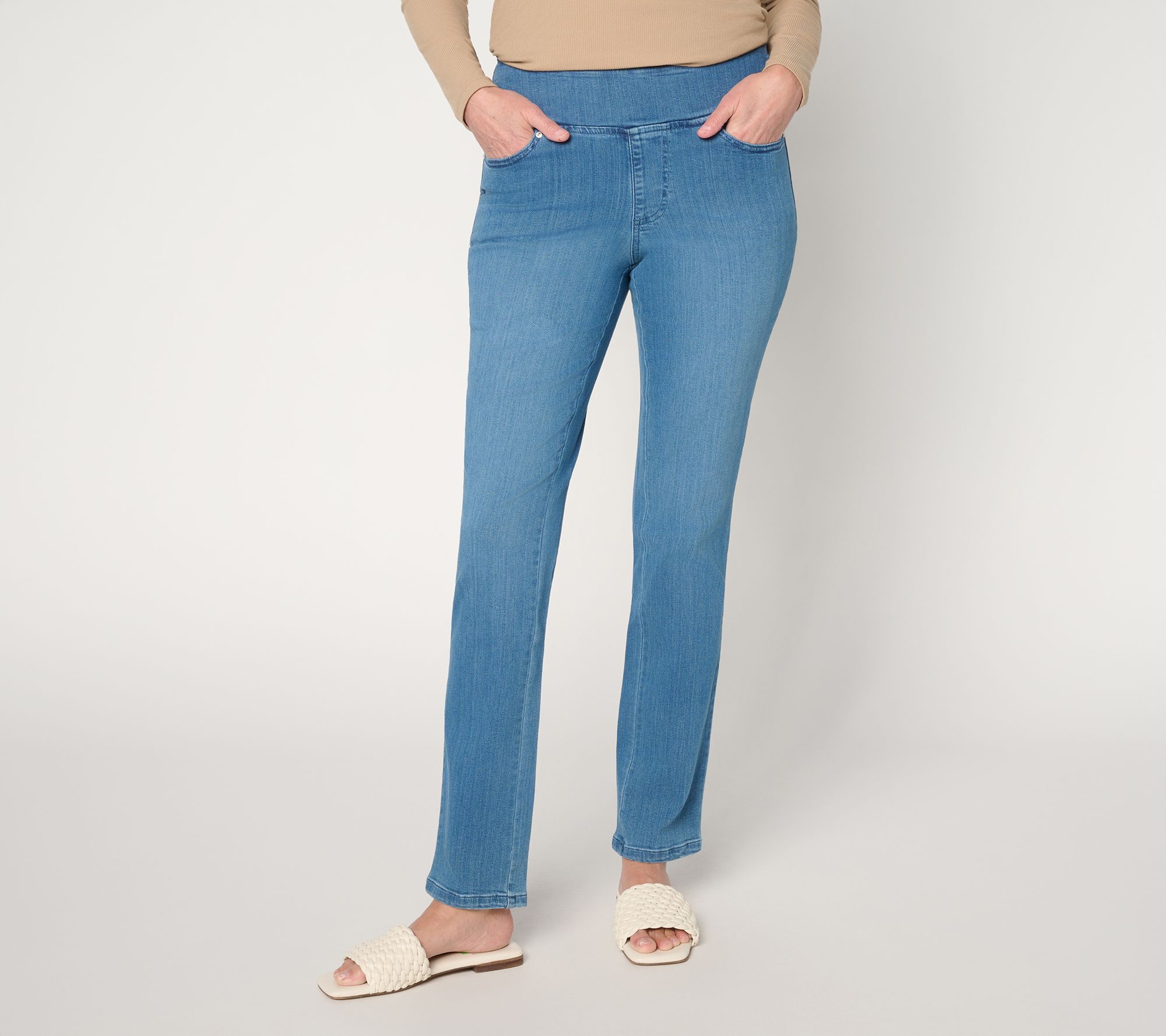 "As Is" Belle by Kim Gravel Reg Primabelle Denim Straight Leg Jean