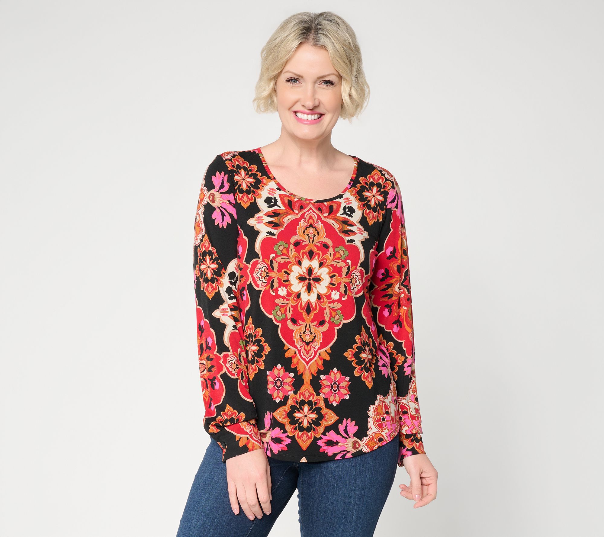 "As Is" Belle Boho by Kim Gravel Rayon Spandex Desert Top