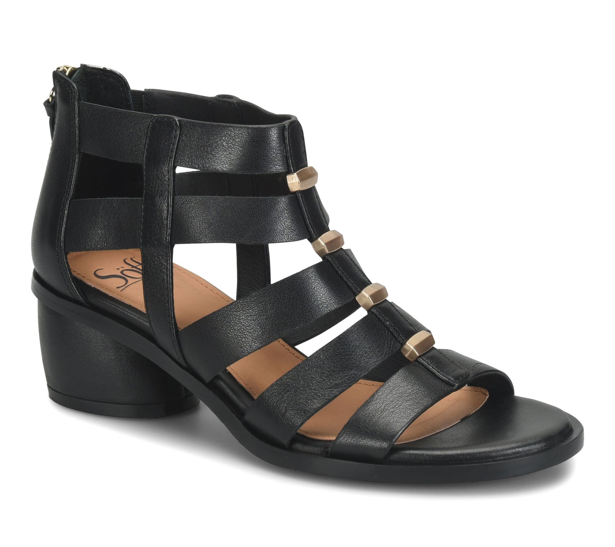 Sofft Heeled Leather Gladiator Sandal - Coco